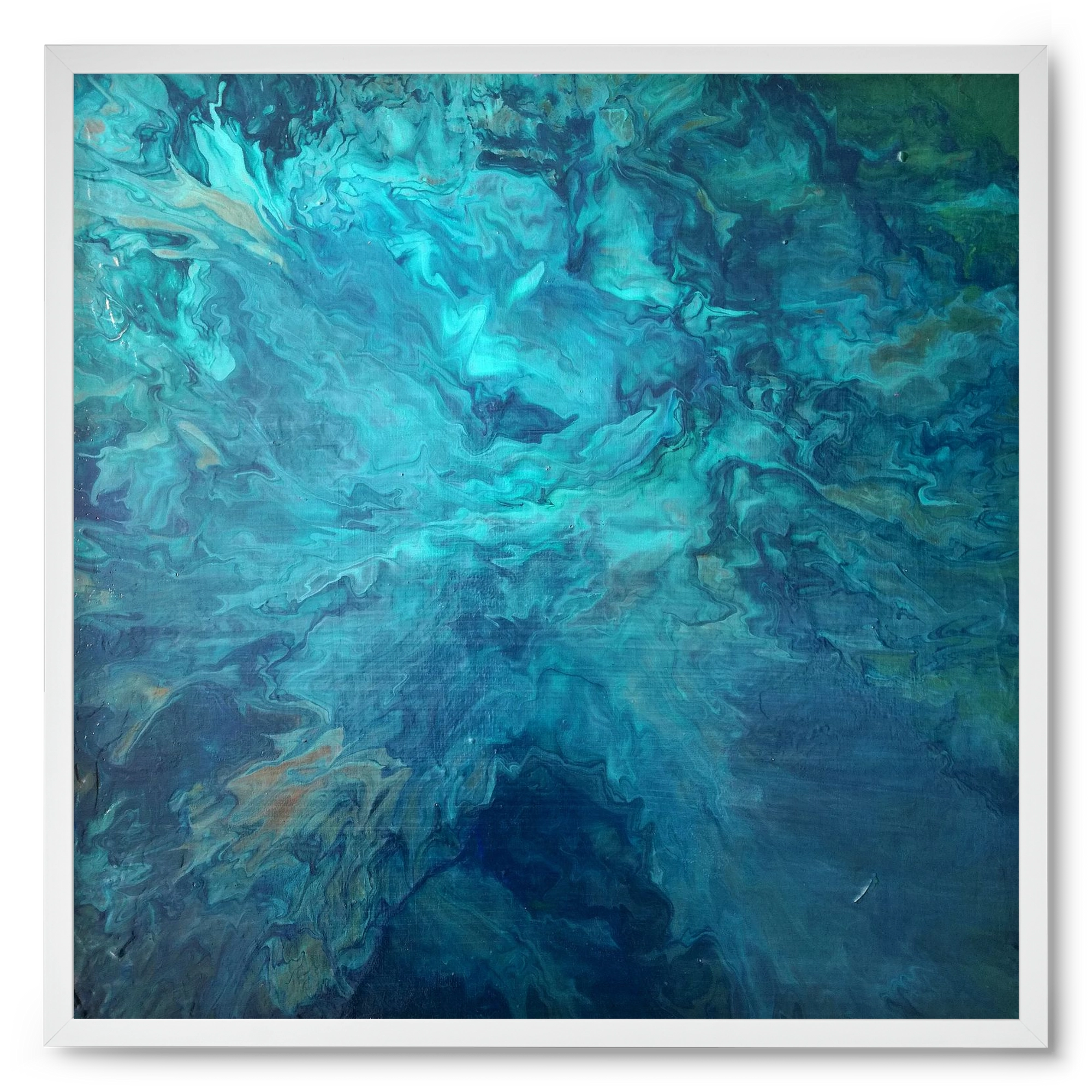 Deap Sea, 50x50 cm (50x50 cm), Fehér keret
