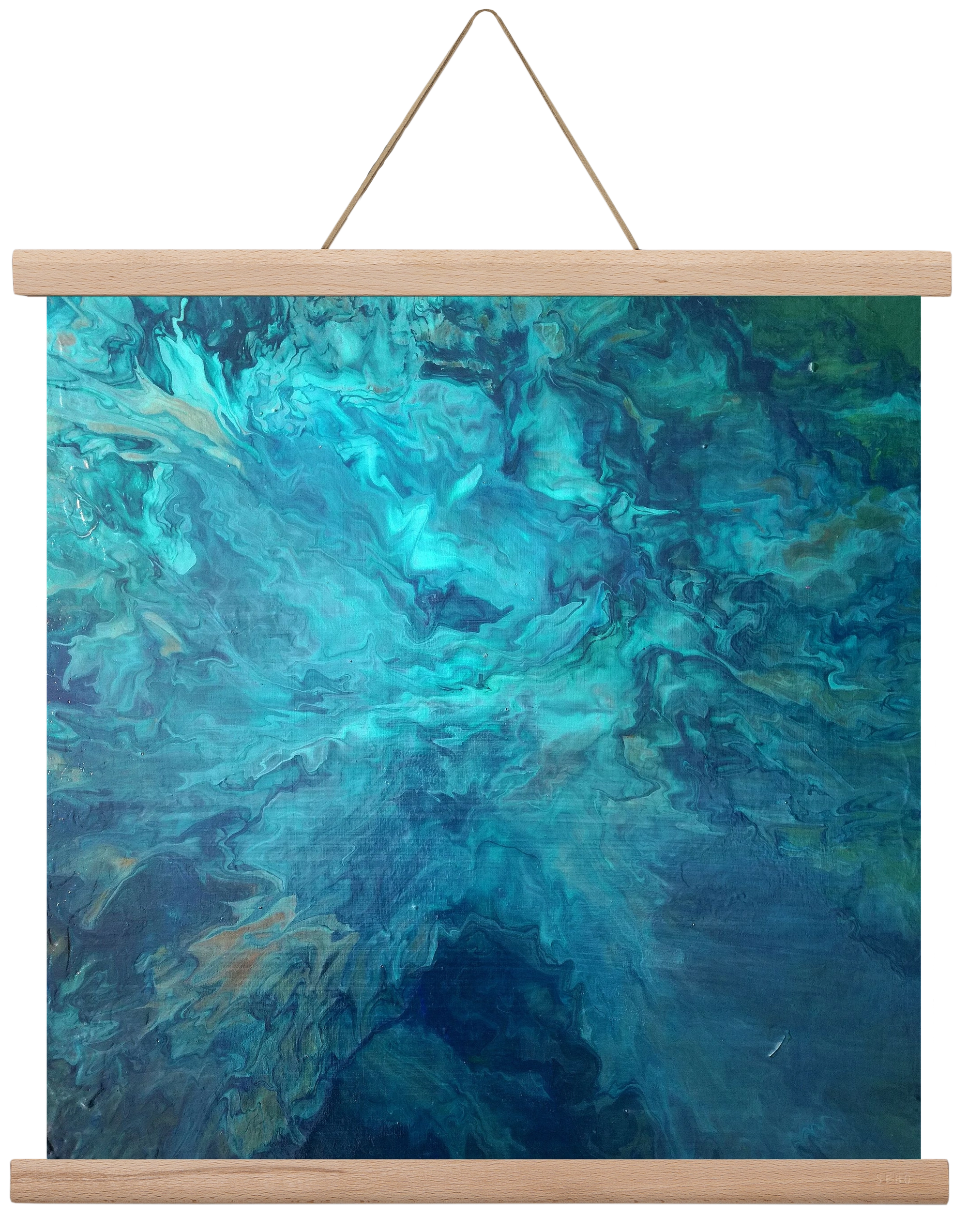 Deap Sea, 40x40 cm (40x40 cm), Tölgy akasztó