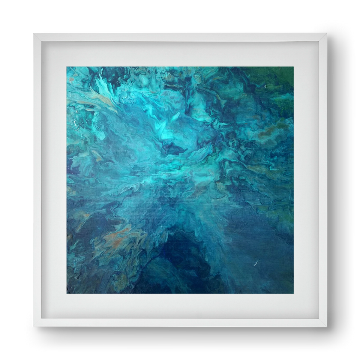 Deap Sea, 40x40 cm (30x30 cm), Fehér keret, paszpartuval