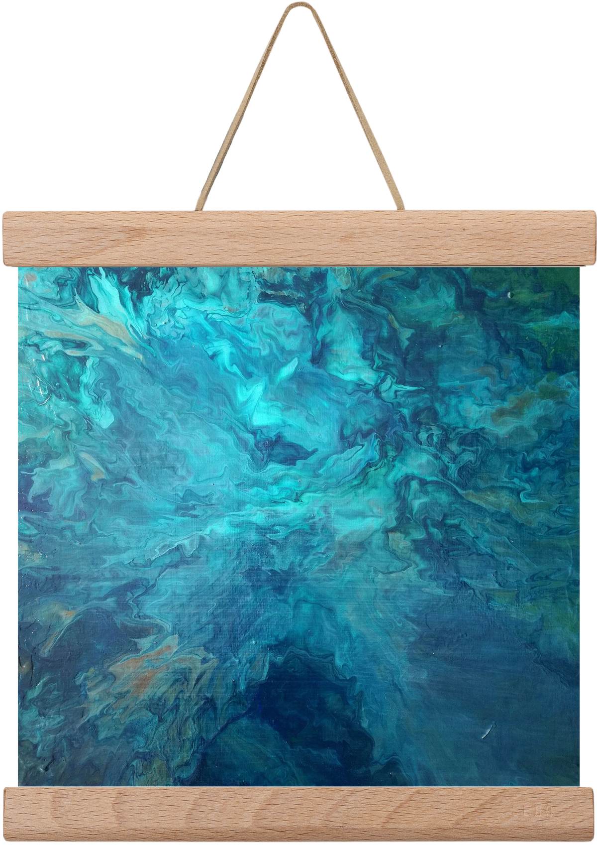 Deap Sea, 20x20 cm (20x20 cm), Tölgy akasztó