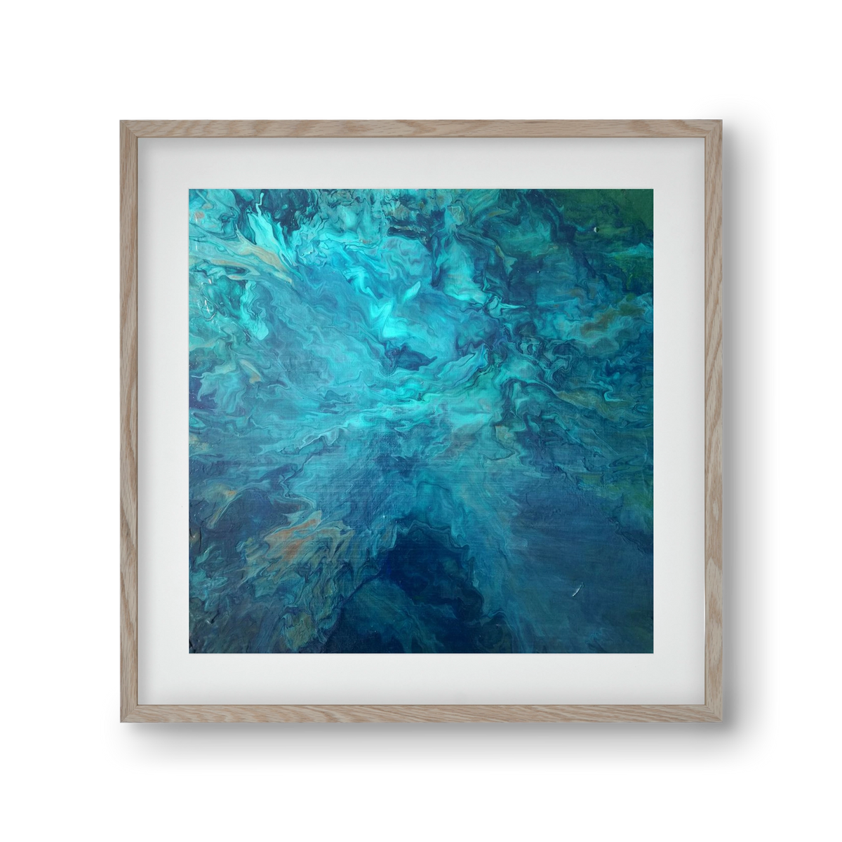 Deap Sea, 30x30 cm (20x20 cm), Tölgy keret, paszpartuval