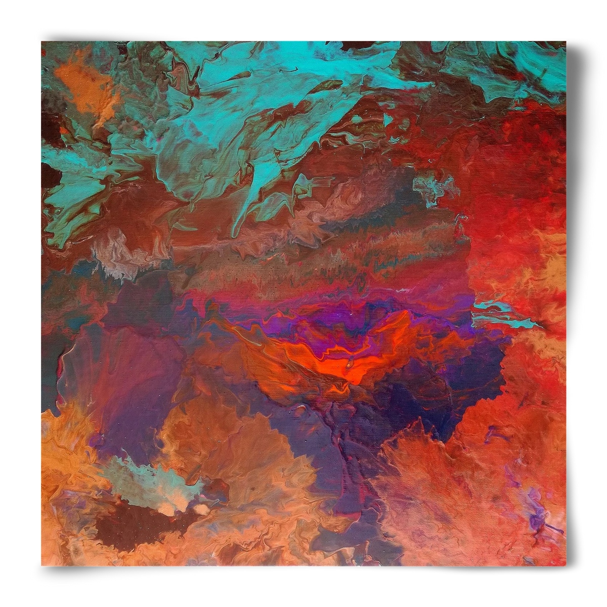 Born out of fire, 50x50 cm, Keret nélkül