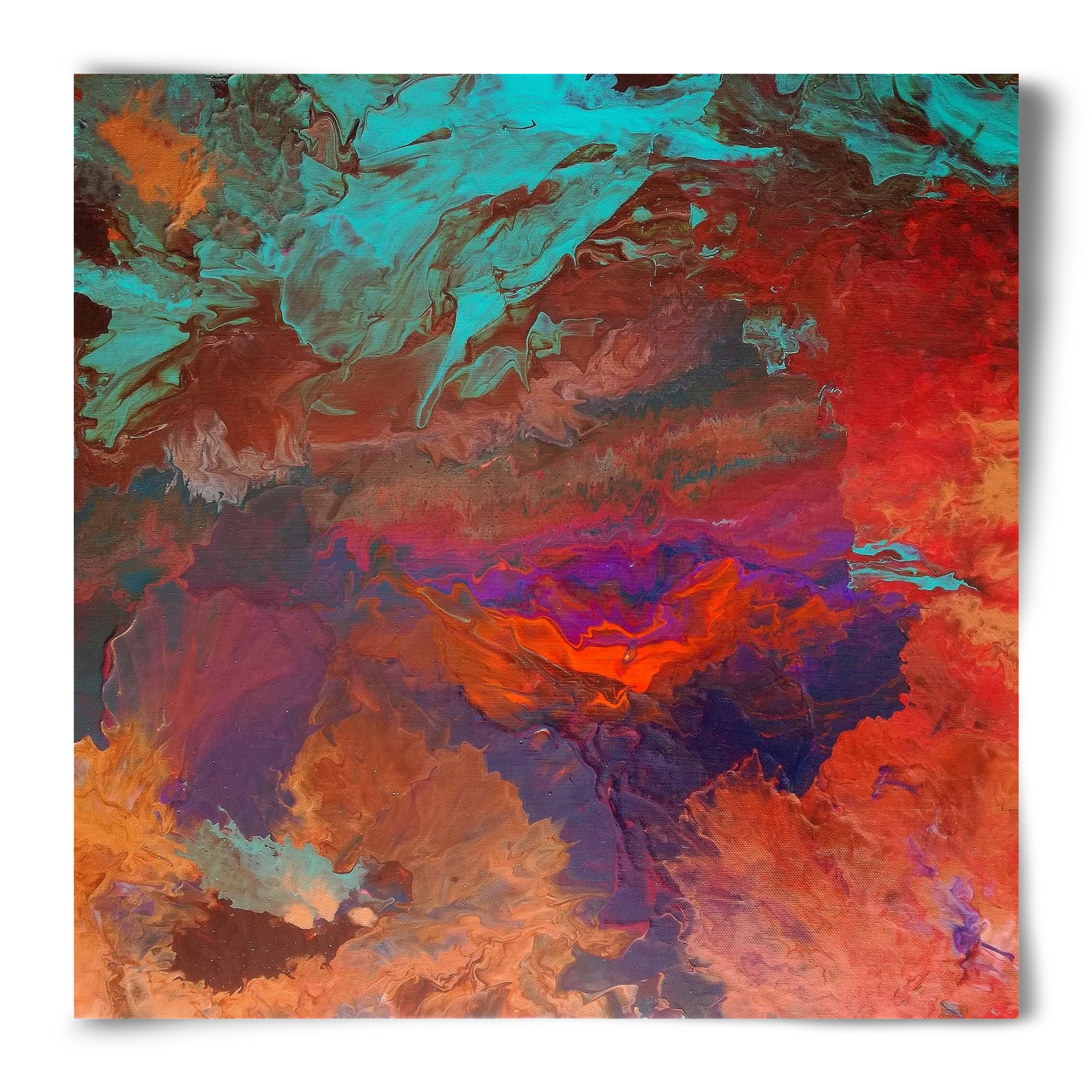 Born out of fire, 50x50 cm, Keret nélkül