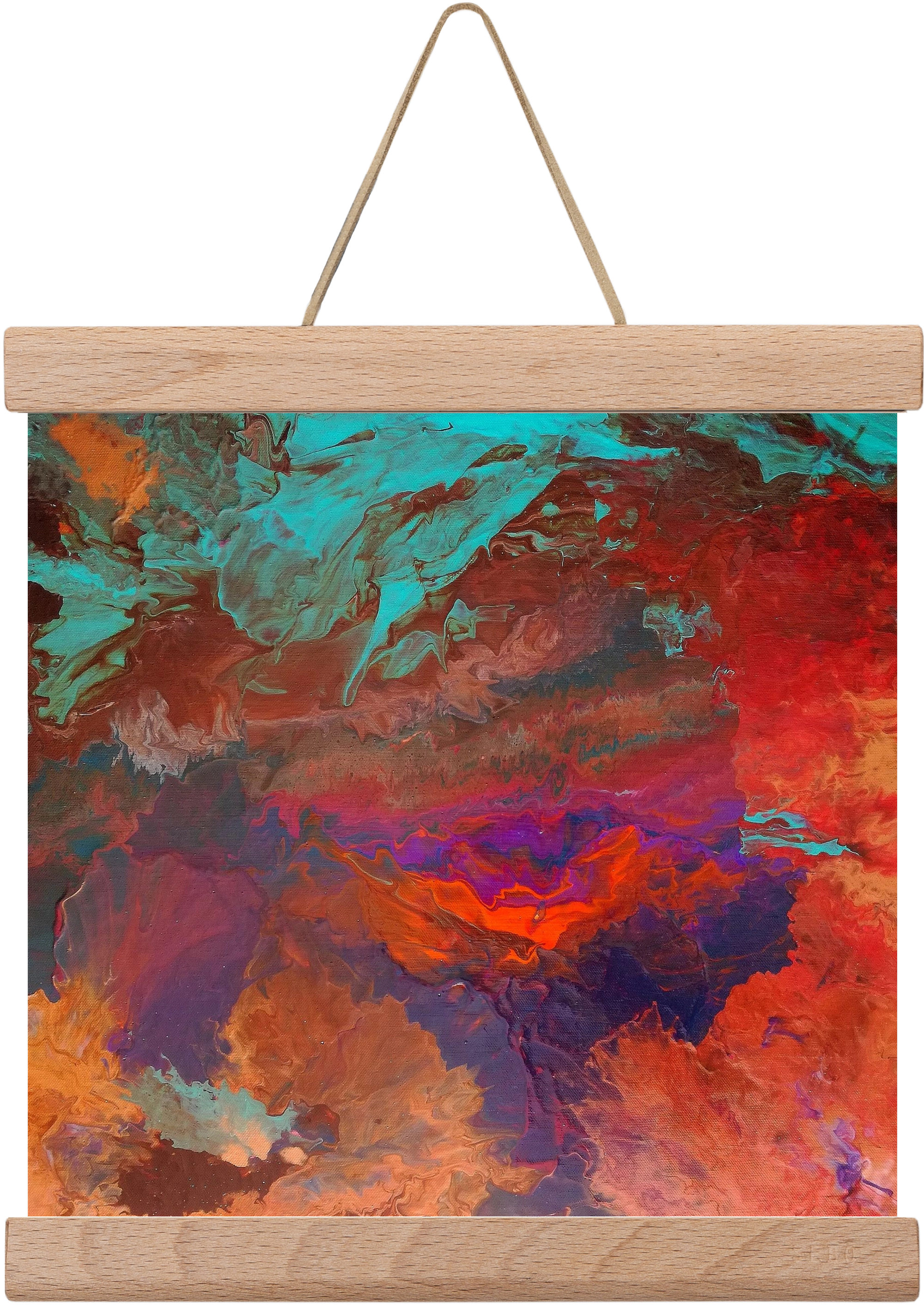 Born out of fire, 20x20 cm (20x20 cm), Tölgy akasztó