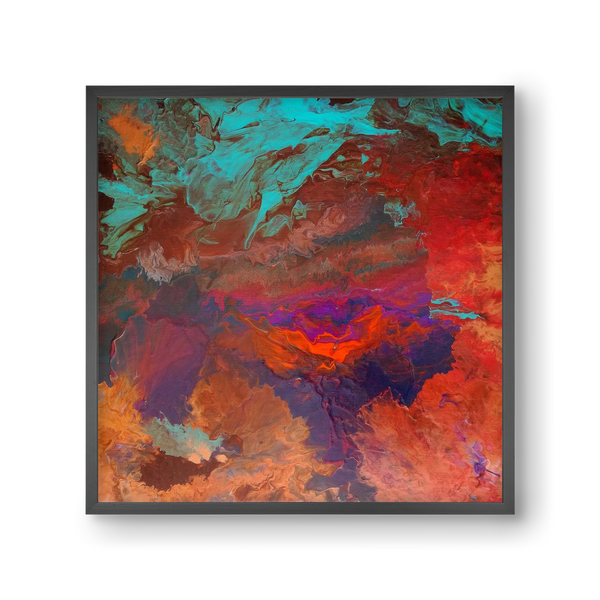 Born out of fire, 30x30 cm (30x30 cm), Fekete keret