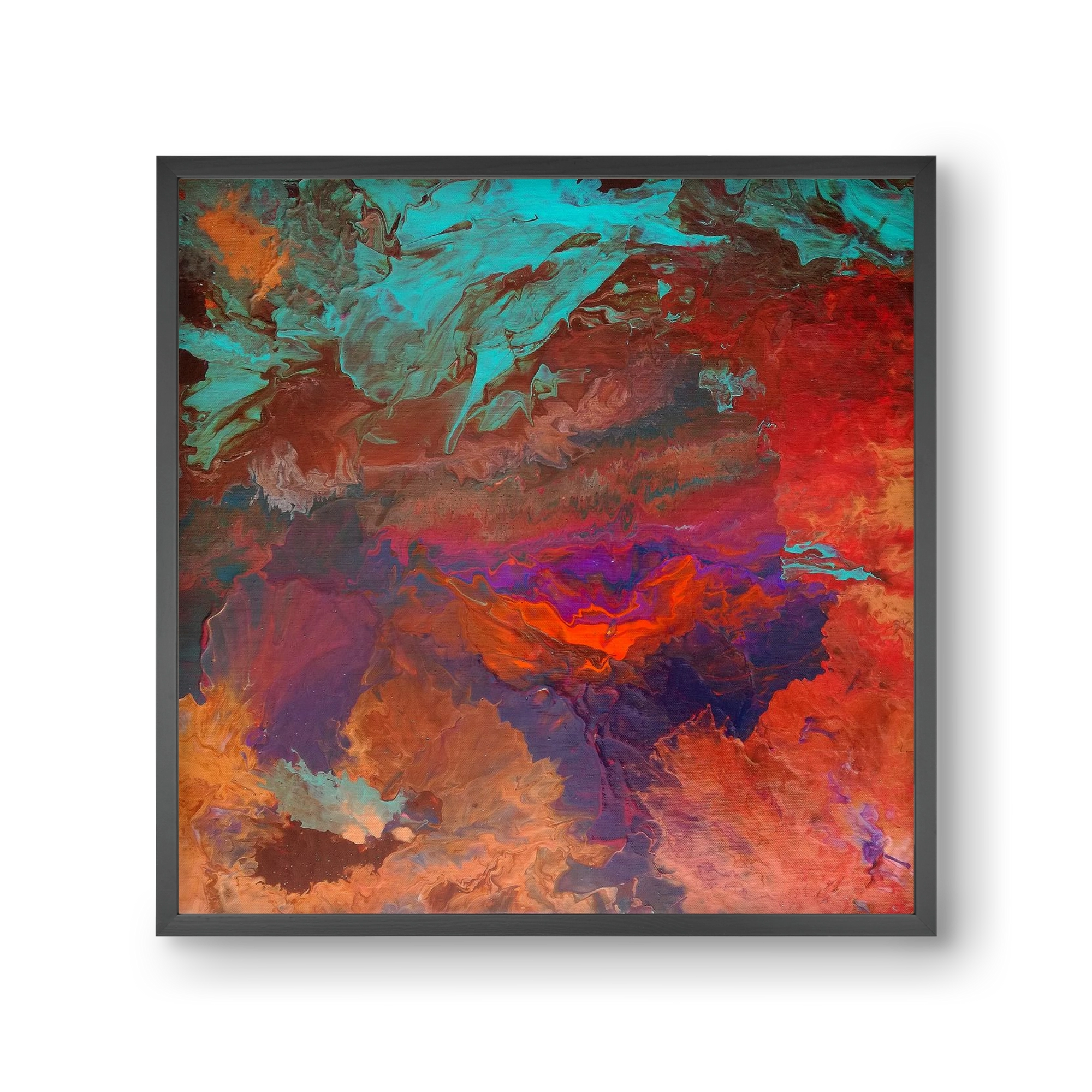 Born out of fire, 30x30 cm (30x30 cm), Fekete keret