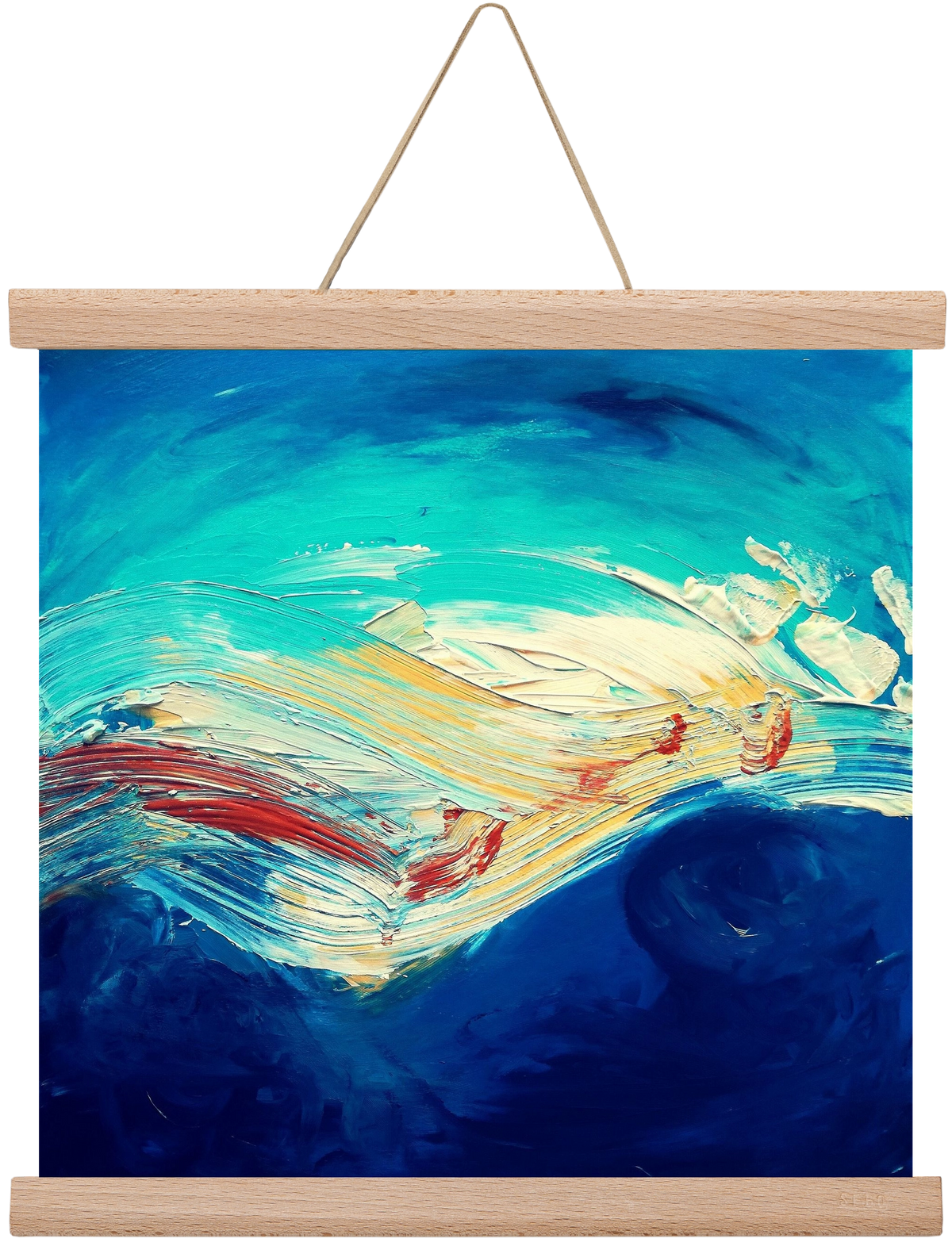 Turbulence, 30x30 cm (30x30 cm), Tölgy akasztó