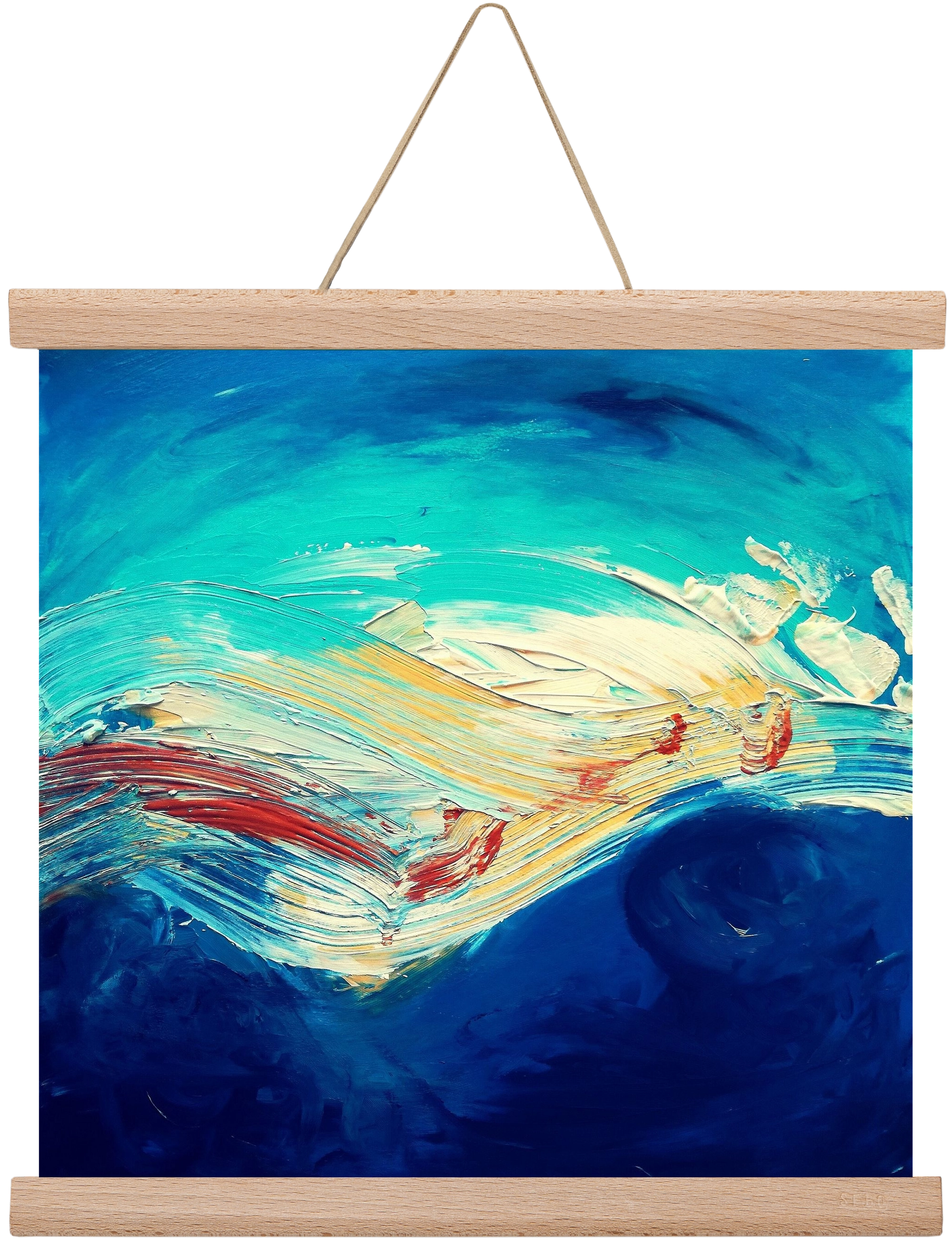 Turbulence, 30x30 cm (30x30 cm), Tölgy akasztó