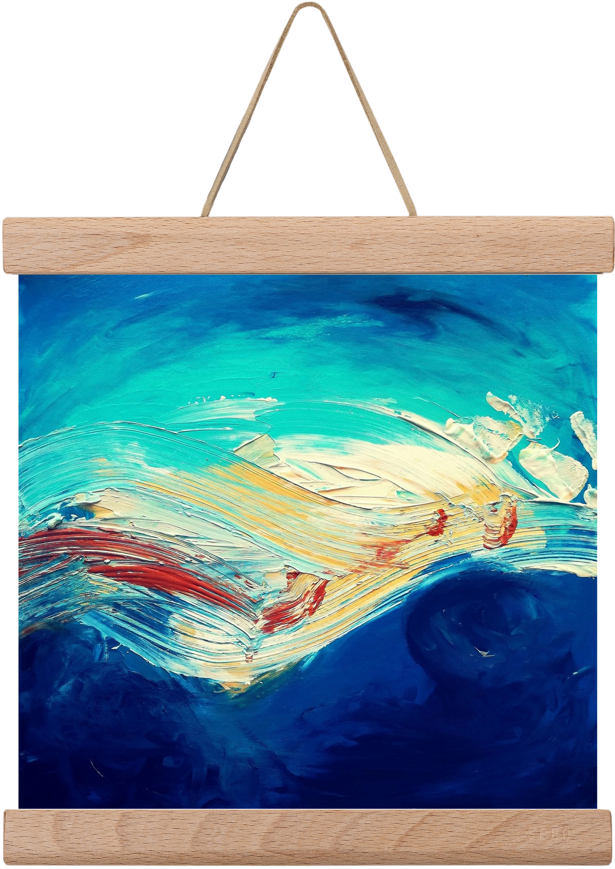 Turbulence, 20x20 cm (20x20 cm), Tölgy akasztó