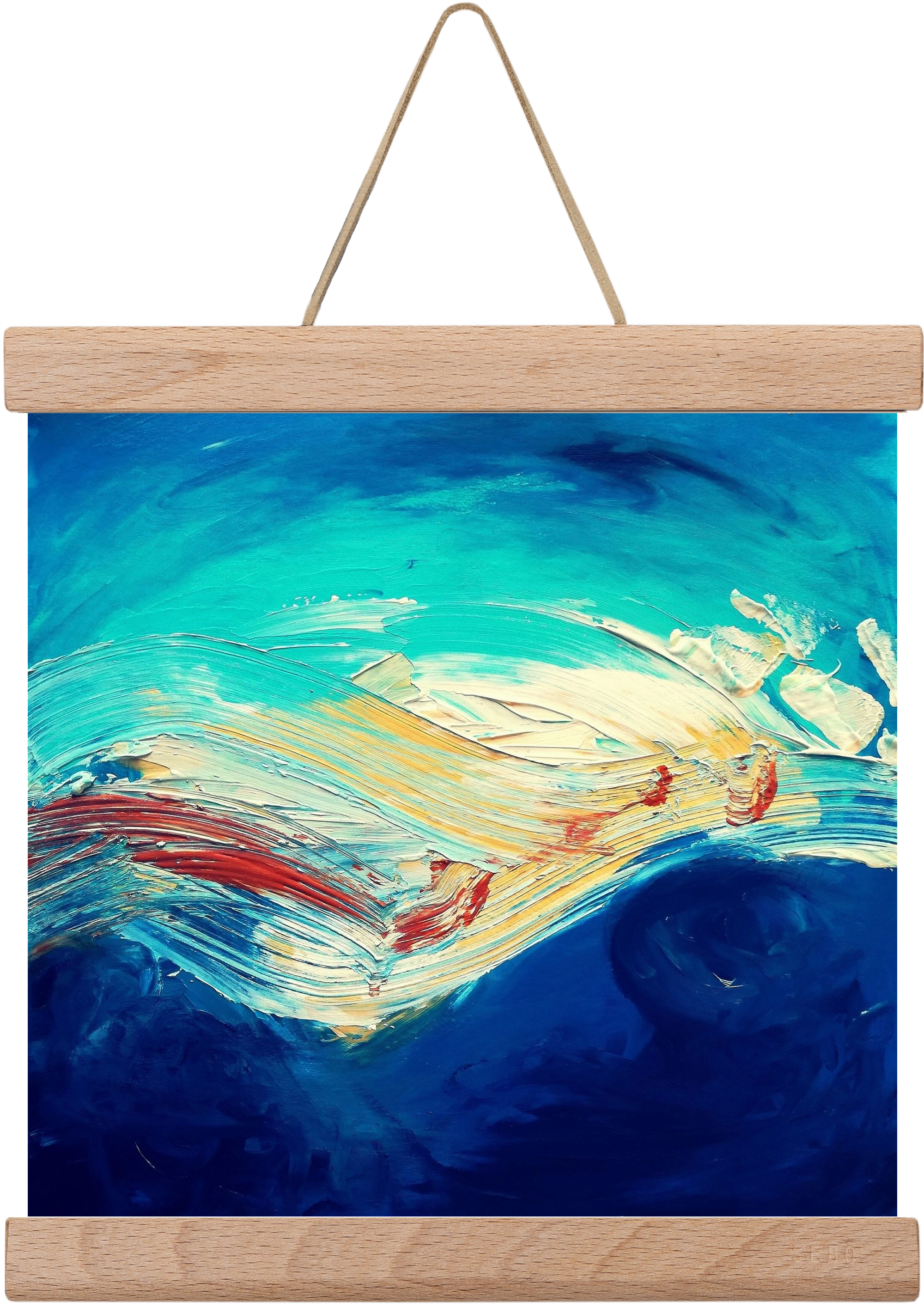 Turbulence, 20x20 cm (20x20 cm), Tölgy akasztó