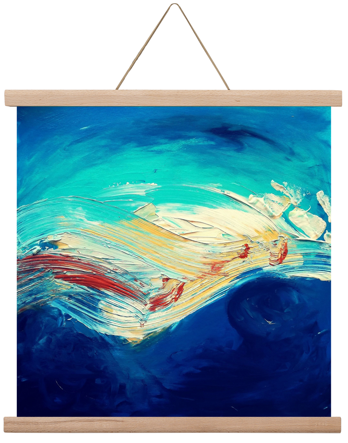 Turbulence, 40x40 cm (40x40 cm), Tölgy akasztó