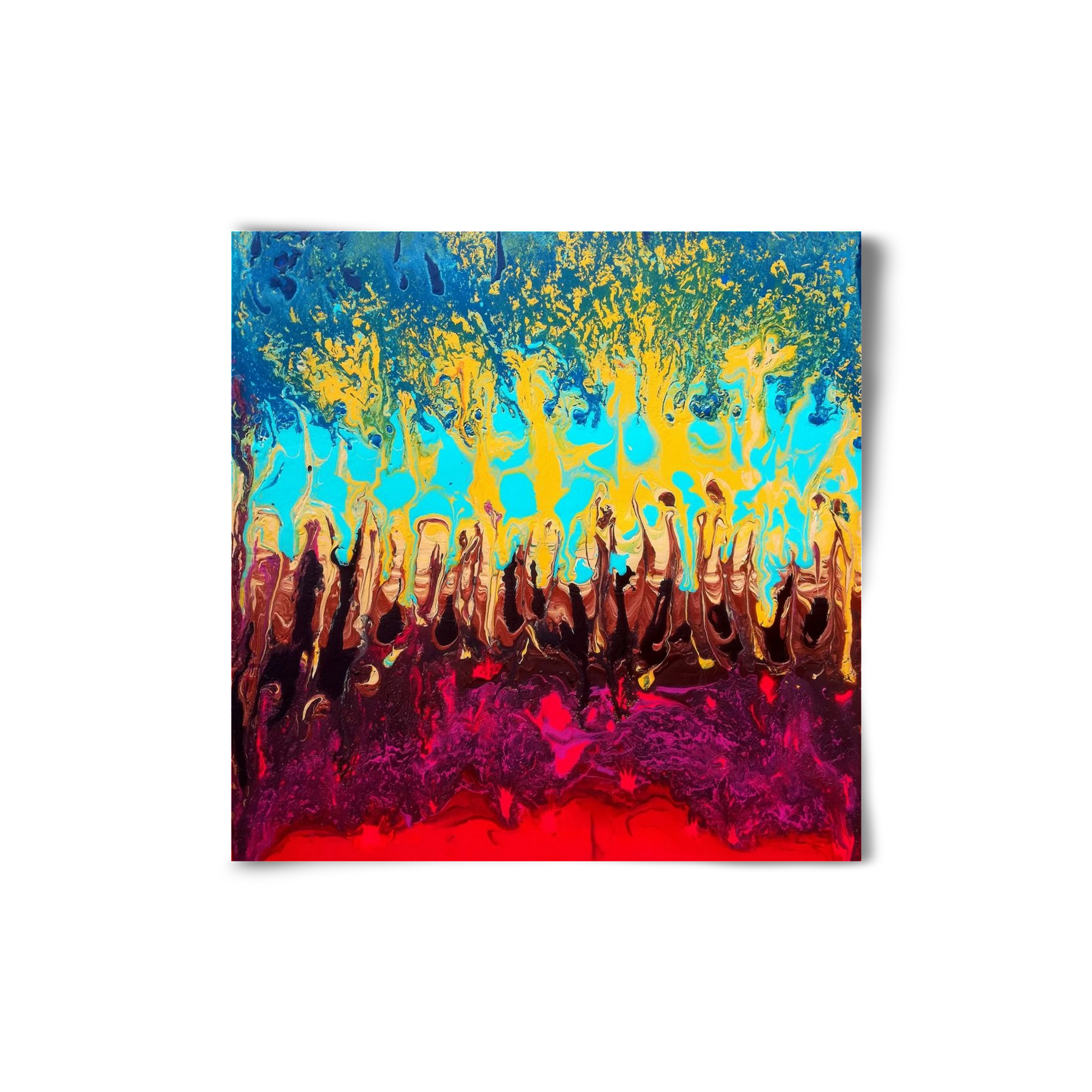 Fire of life, 20x20 cm, Keret nélkül