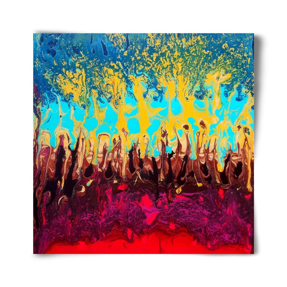 Fire of life, 40x40 cm, Keret nélkül