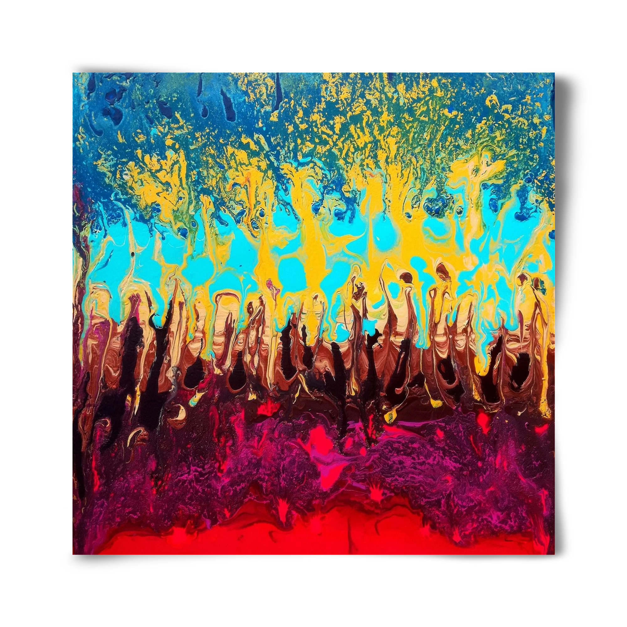 Fire of life, 40x40 cm, Keret nélkül