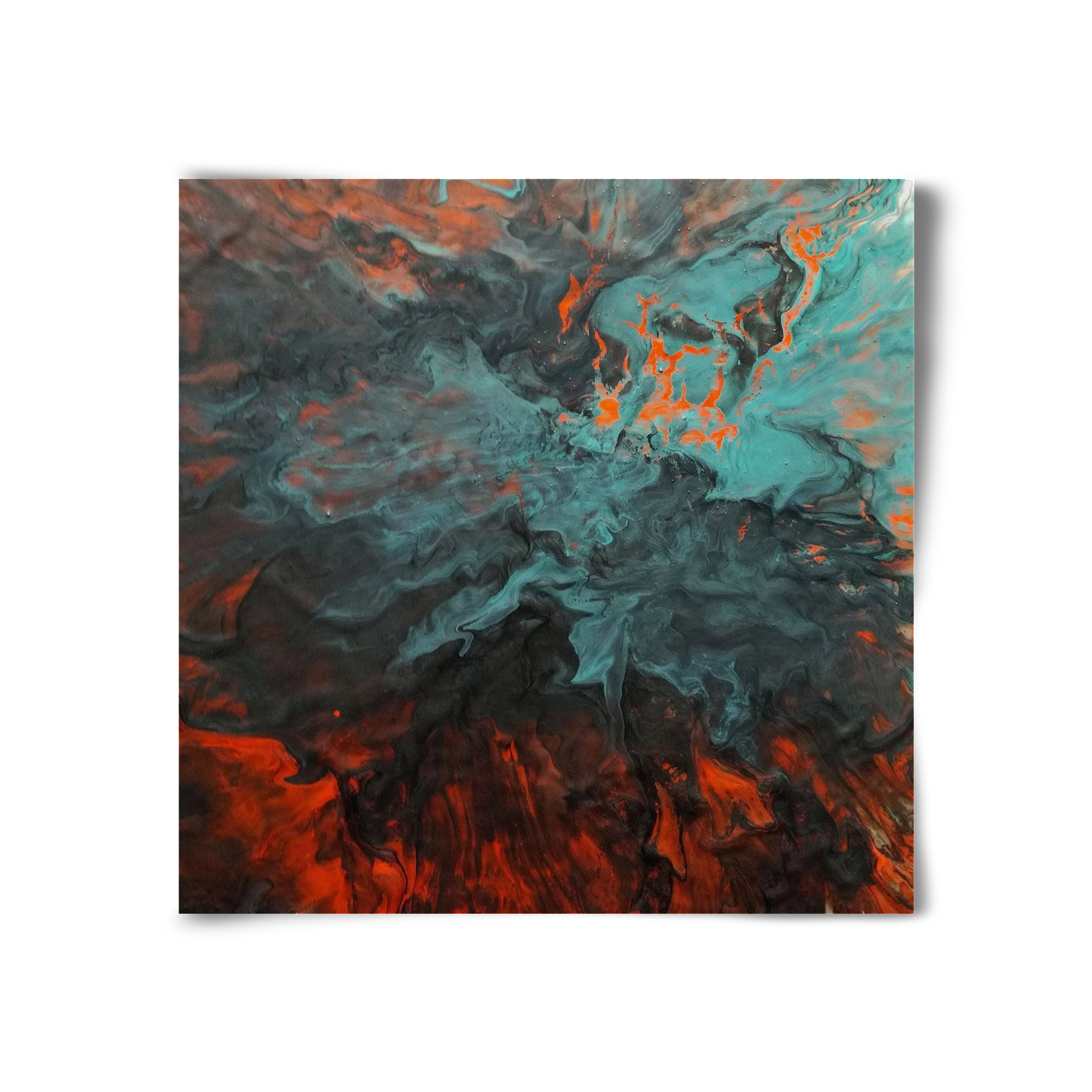 Lava breaking free, 30x30 cm, Keret nélkül