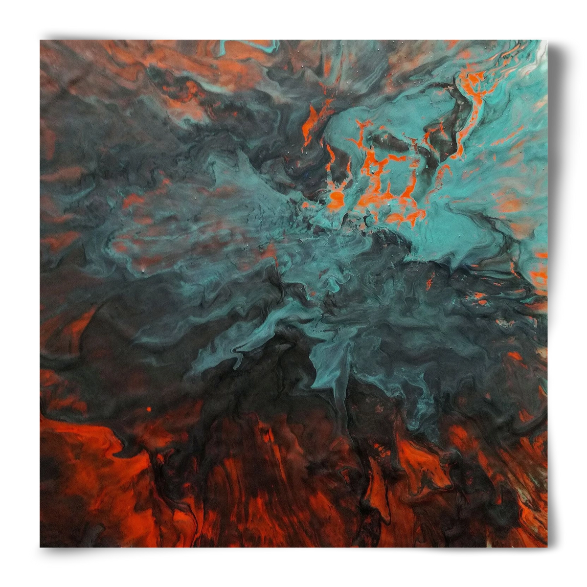 Lava breaking free, 50x50 cm, Keret nélkül