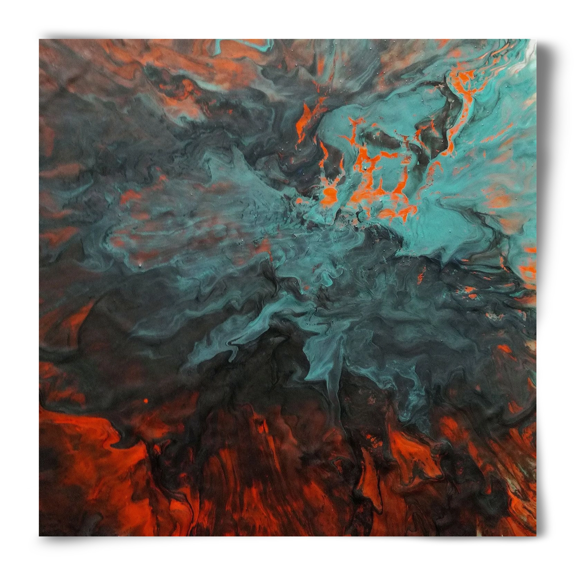 Lava breaking free, 50x50 cm, Keret nélkül