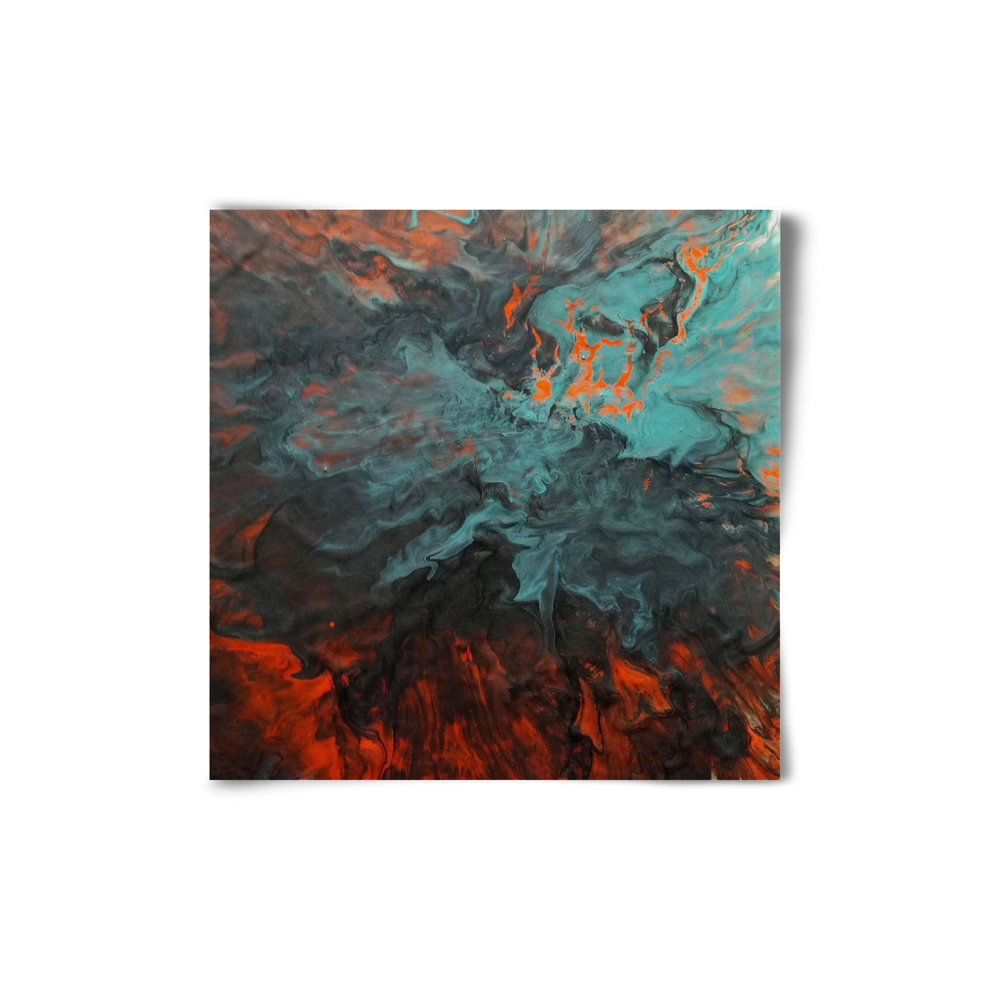 Lava breaking free, 20x20 cm, Keret nélkül