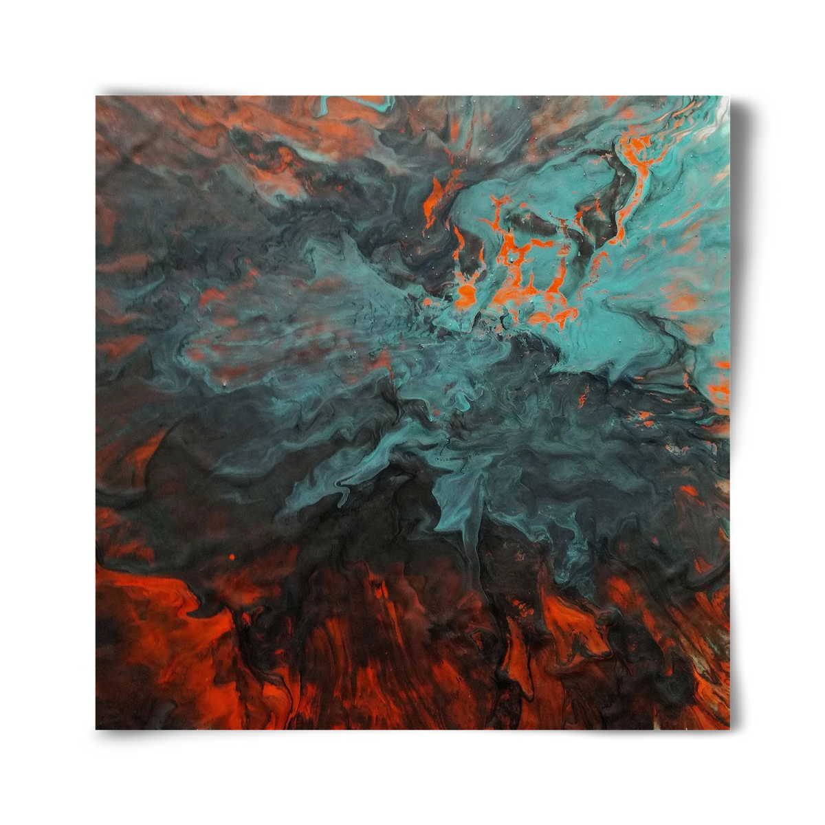 Lava breaking free, 40x40 cm, Keret nélkül