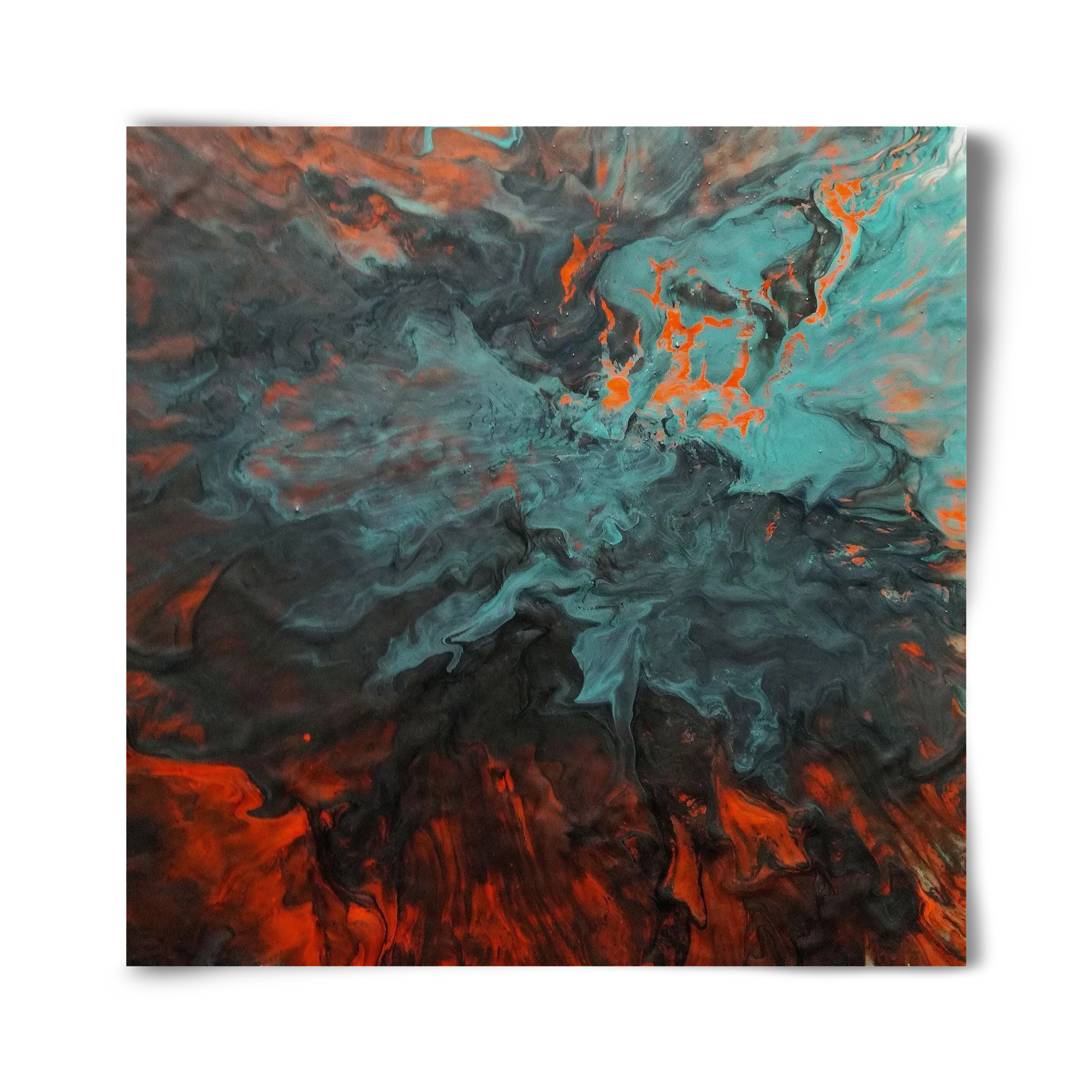 Lava breaking free, 40x40 cm, Keret nélkül