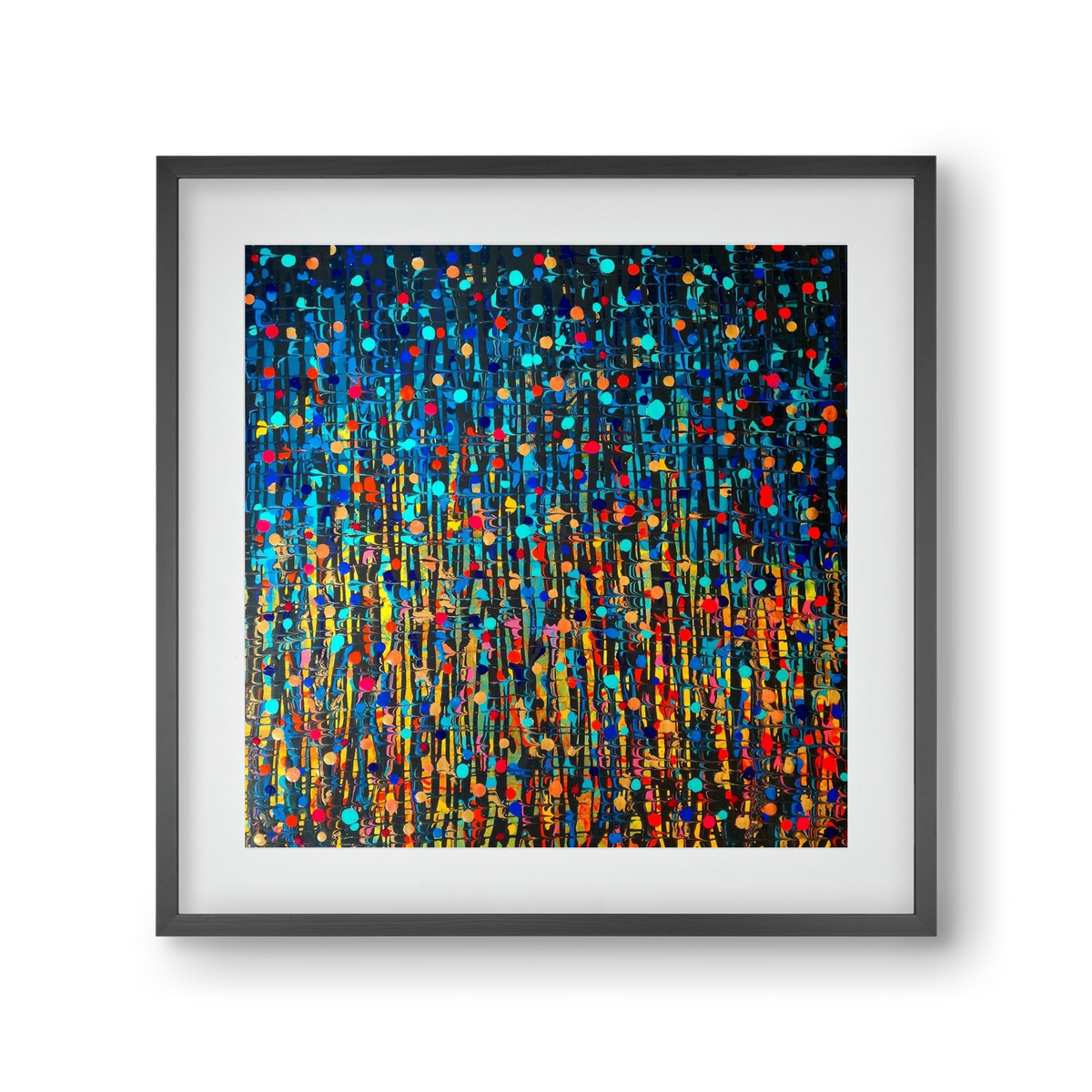 Mystique, 30x30 cm (20x20 cm), Fekete keret, paszpartuval