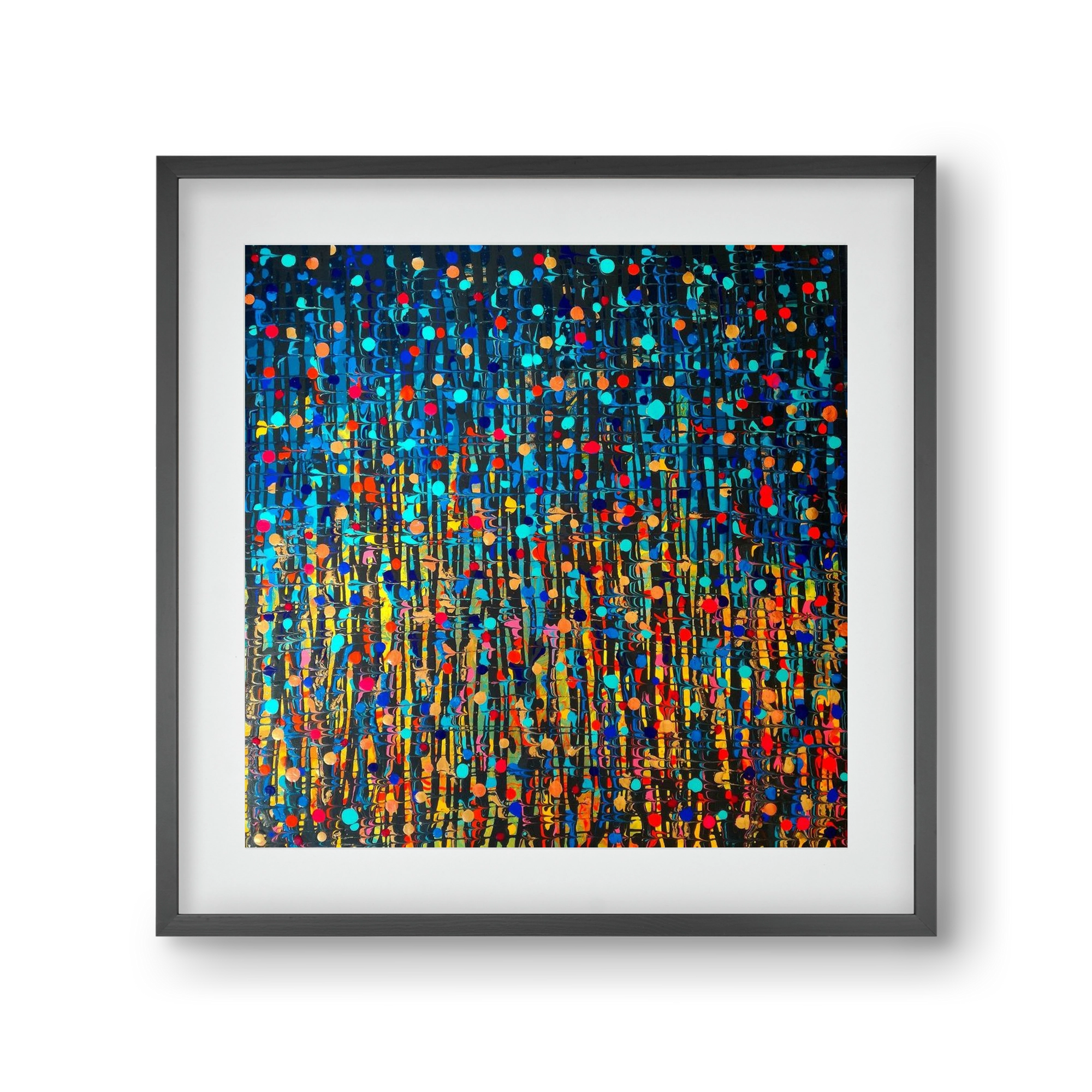 Mystique, 30x30 cm (20x20 cm), Fekete keret, paszpartuval