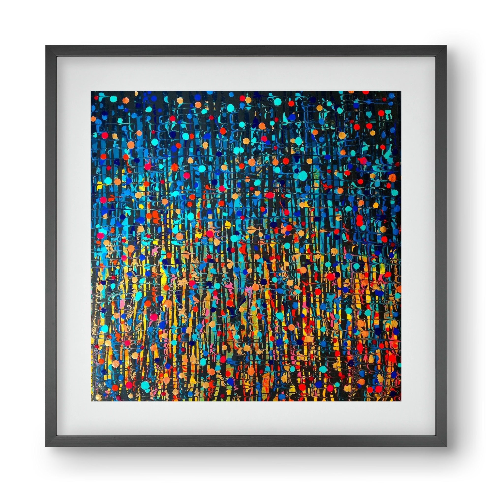 Mystique, 40x40 cm (30x30 cm), Fekete keret, paszpartuval