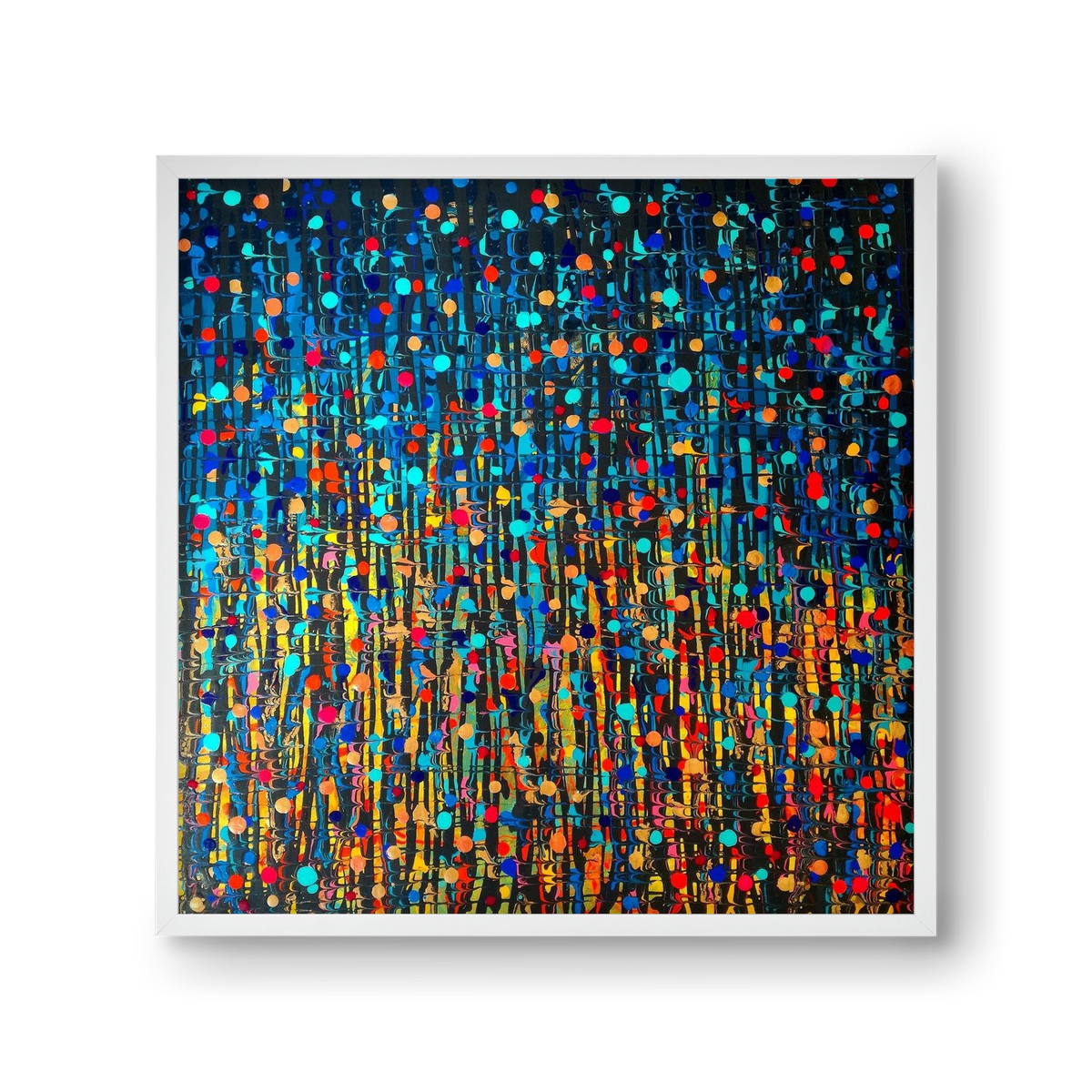 Mystique, 30x30 cm (30x30 cm), Fehér keret