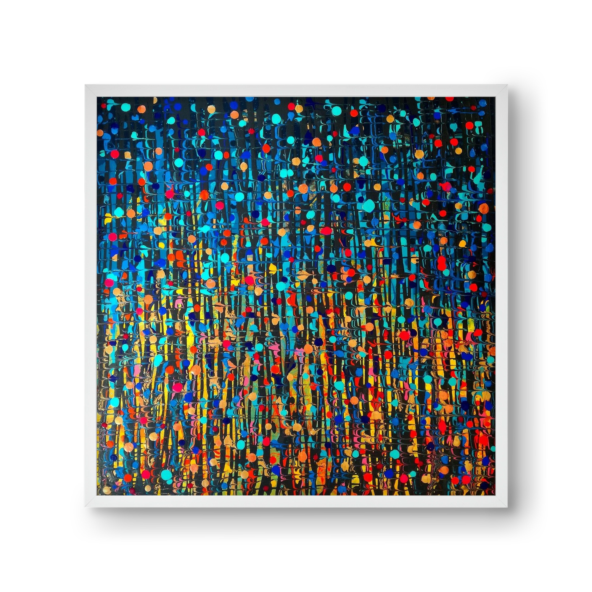 Mystique, 30x30 cm (30x30 cm), Fehér keret