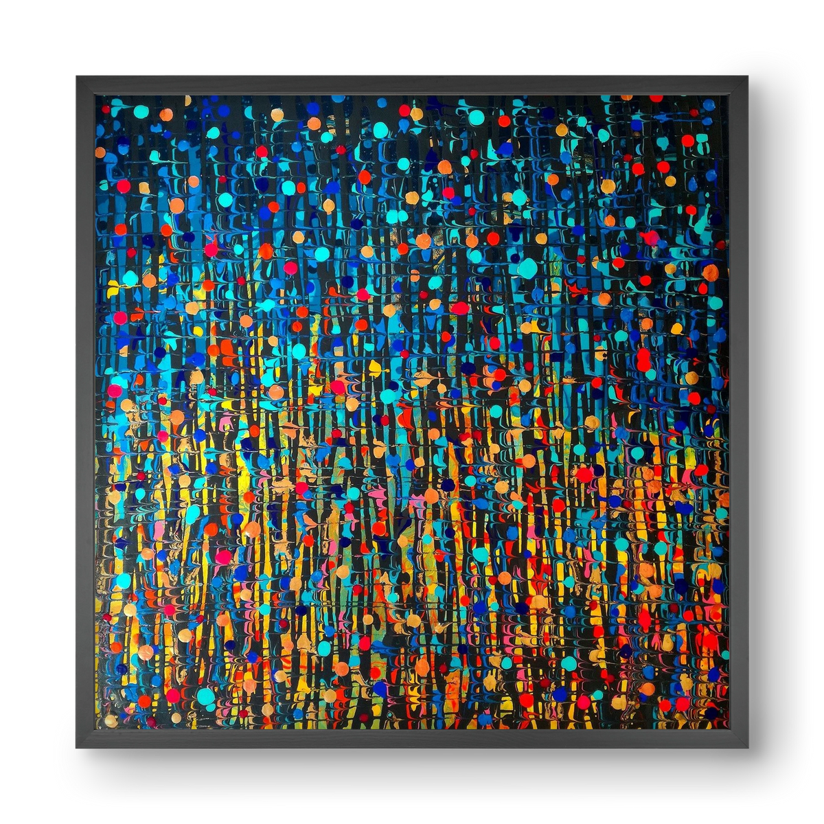 Mystique, 40x40 cm (40x40 cm), Fekete keret