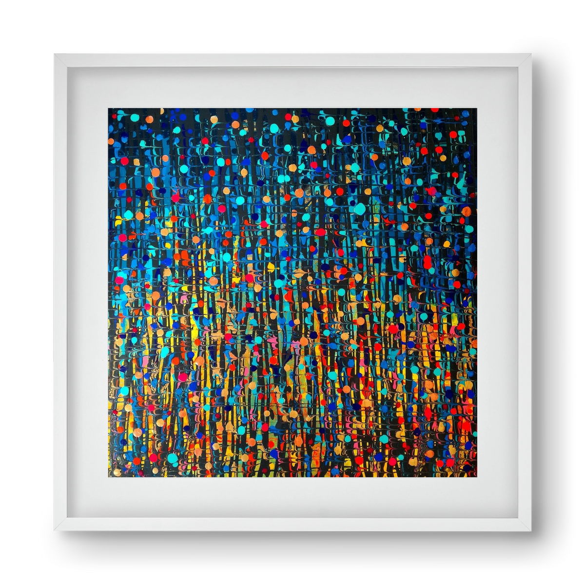 Mystique, 40x40 cm (30x30 cm), Fehér keret, paszpartuval