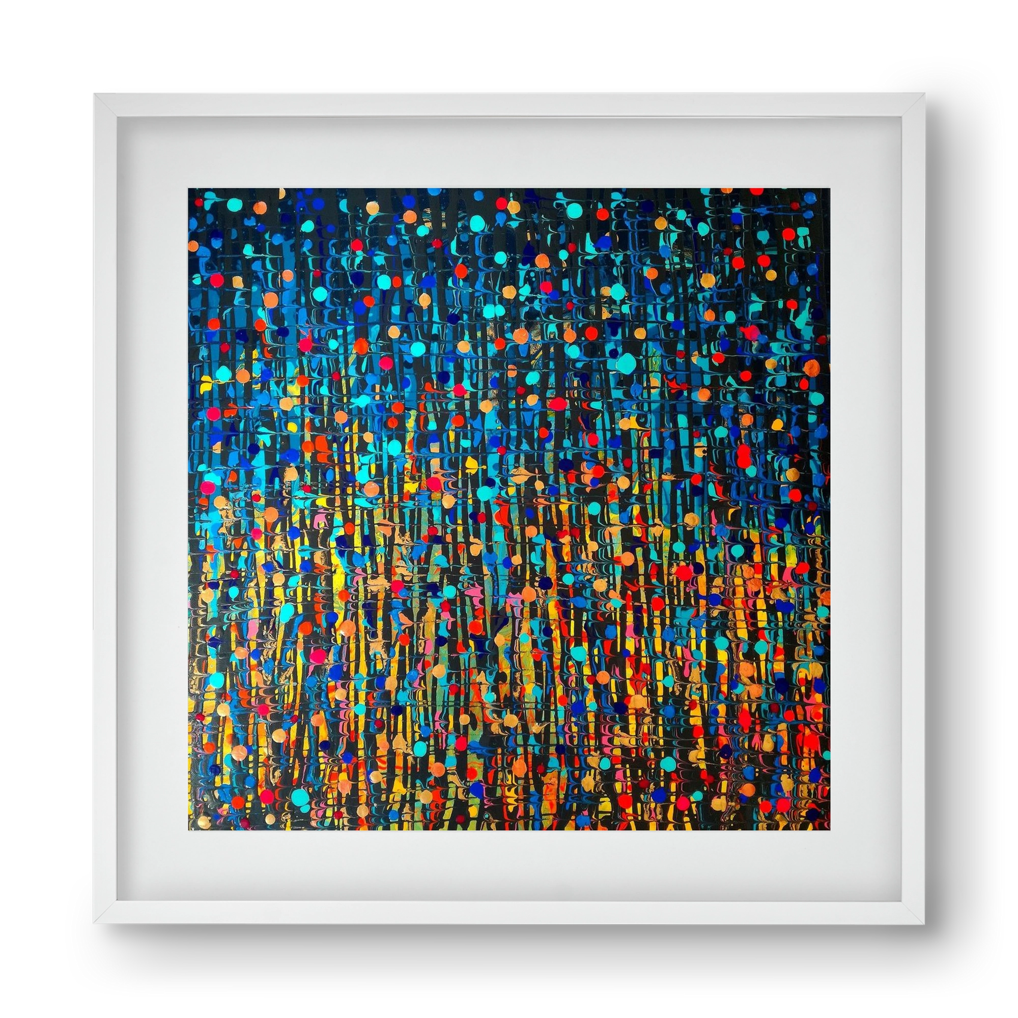 Mystique, 40x40 cm (30x30 cm), Fehér keret, paszpartuval