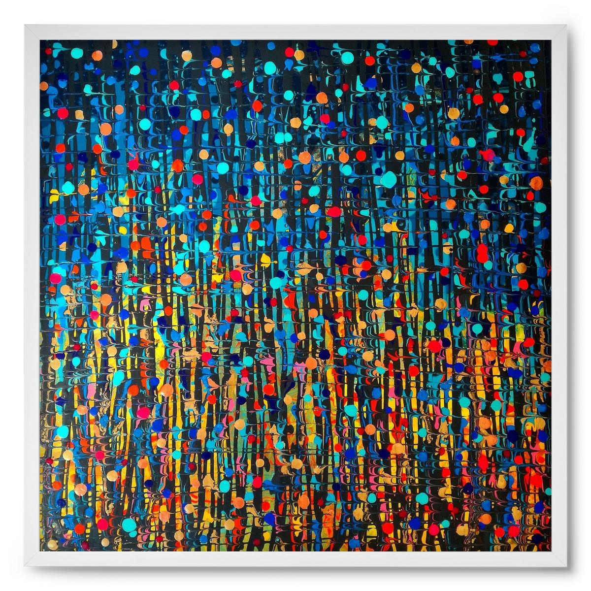 Mystique, 50x50 cm (50x50 cm), Fehér keret