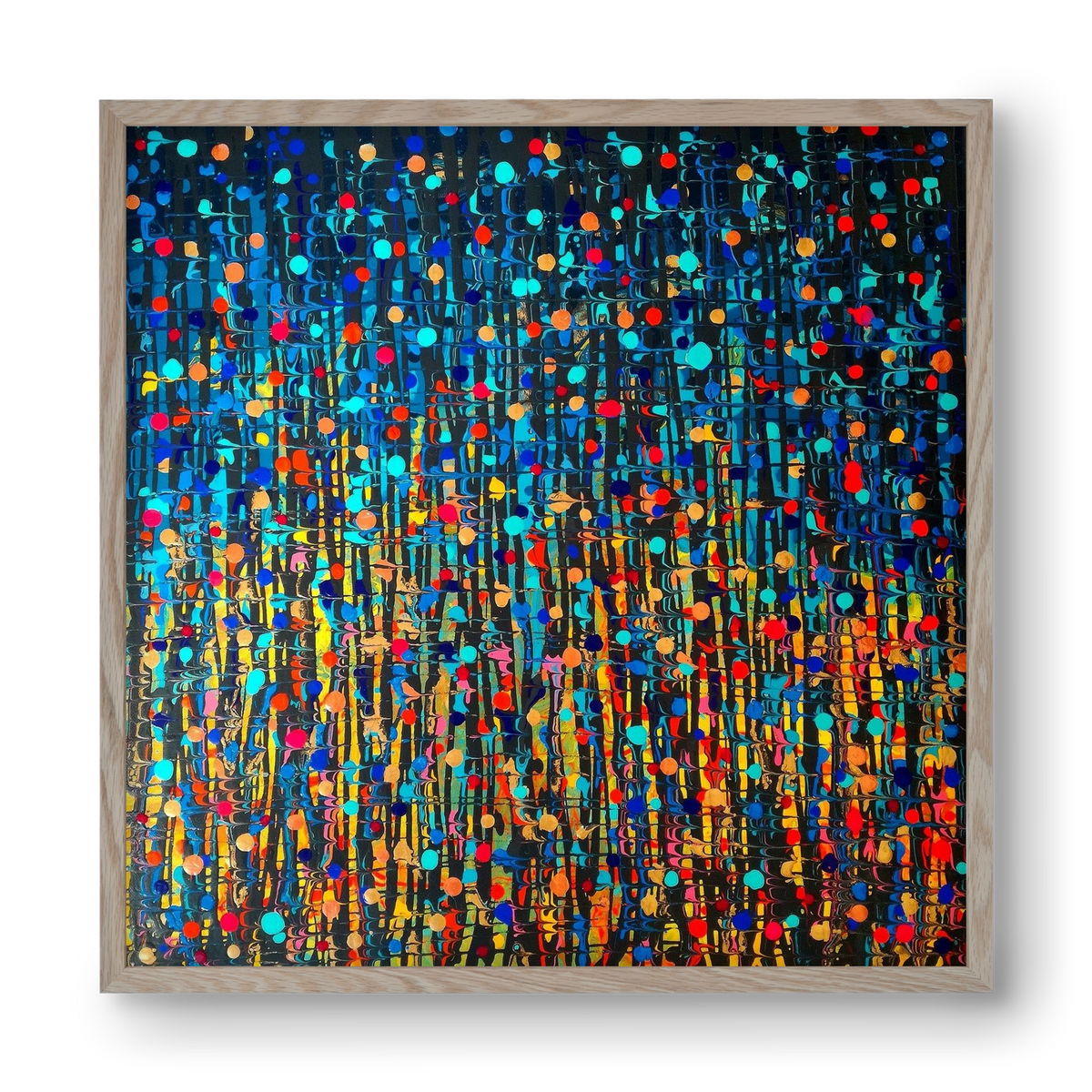 Mystique, 40x40 cm (40x40 cm), Tölgy keret