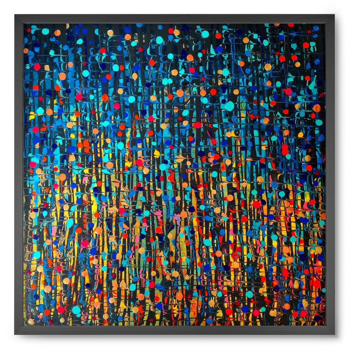 Mystique, 50x50 cm (50x50 cm), Fekete keret