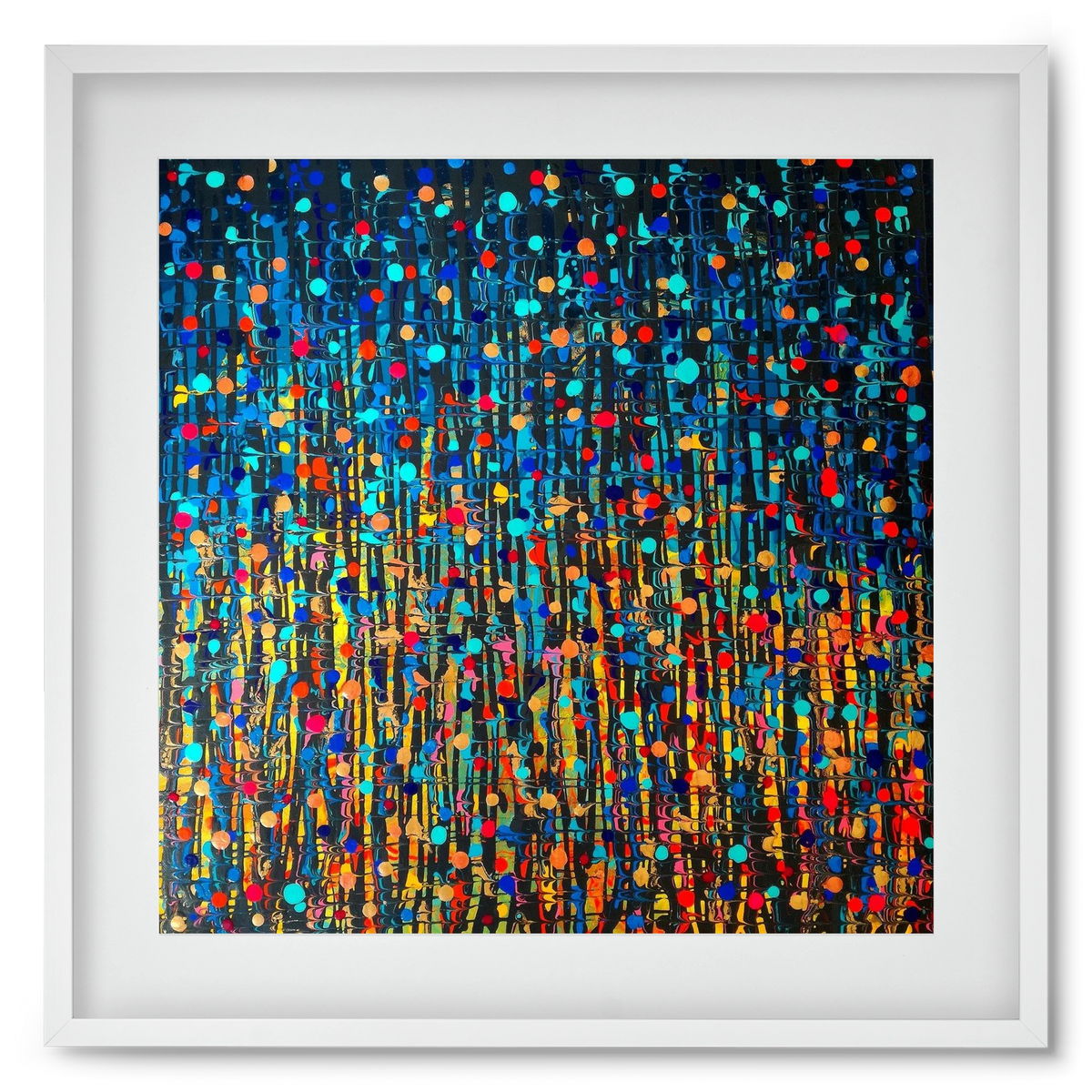 Mystique, 50x50 cm (40x40 cm), Fehér keret, paszpartuval