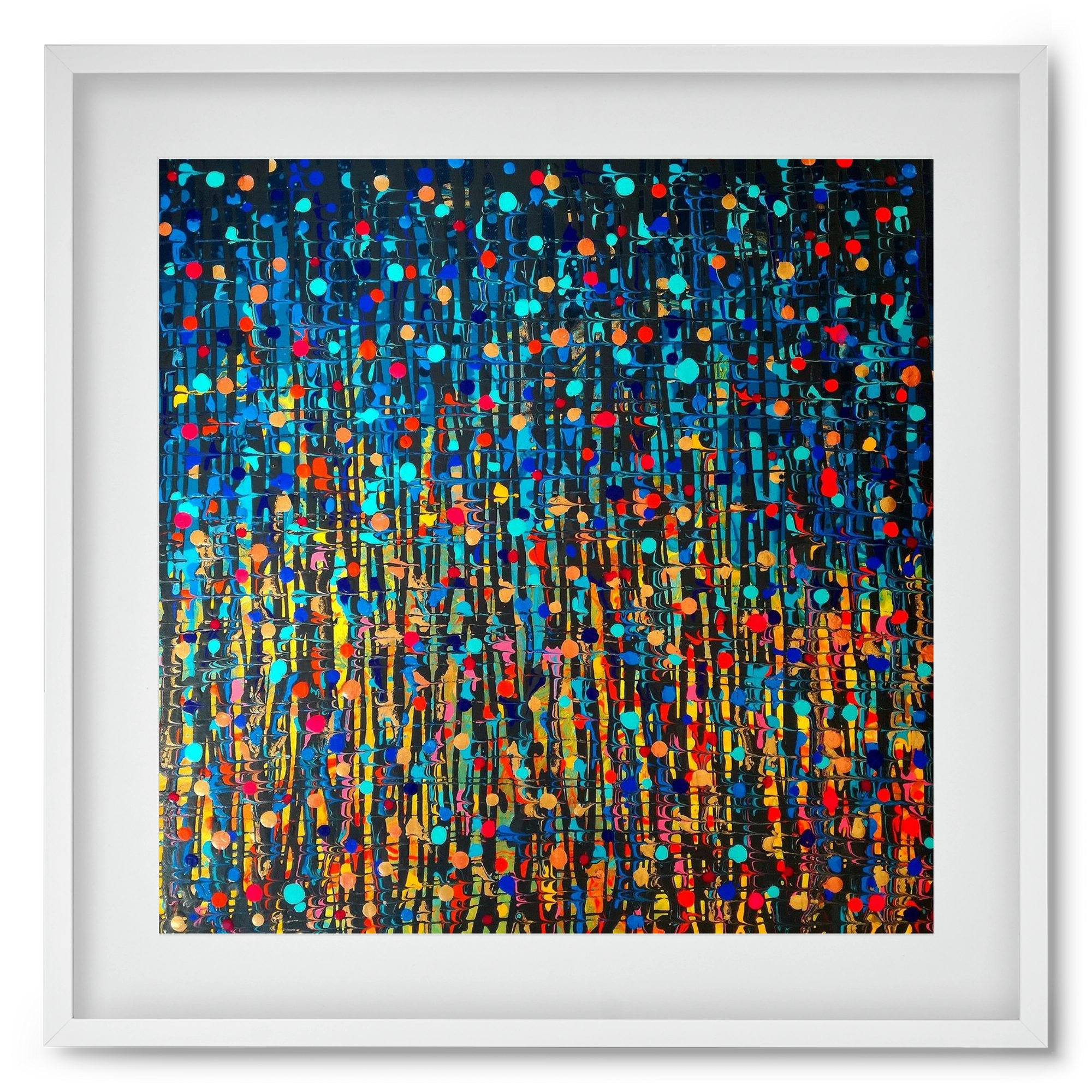 Mystique, 50x50 cm (40x40 cm), Fehér keret, paszpartuval