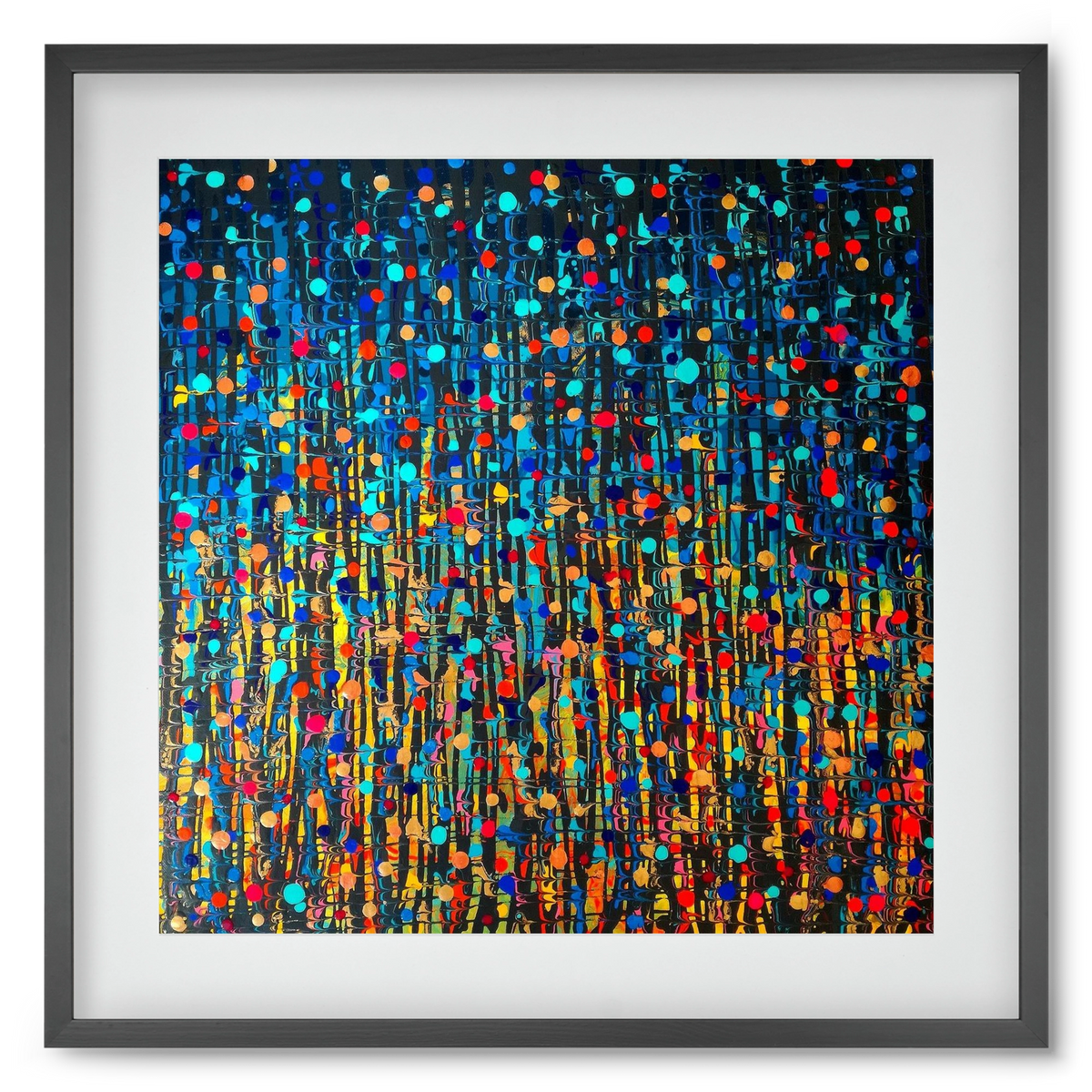 Mystique, 50x50 cm (40x40 cm), Fekete keret, paszpartuval