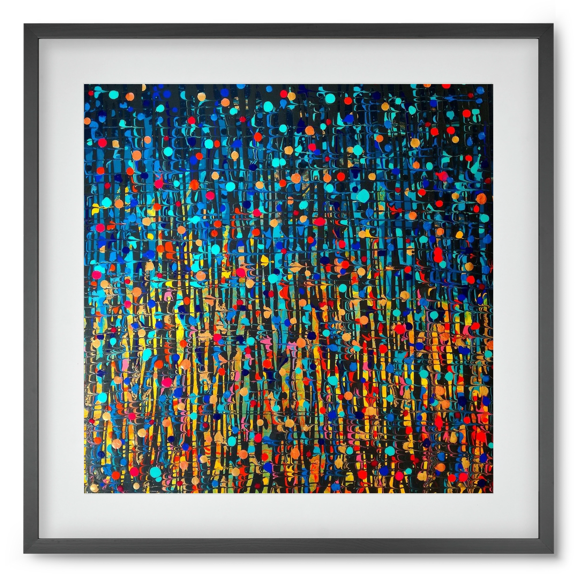 Mystique, 50x50 cm (40x40 cm), Fekete keret, paszpartuval