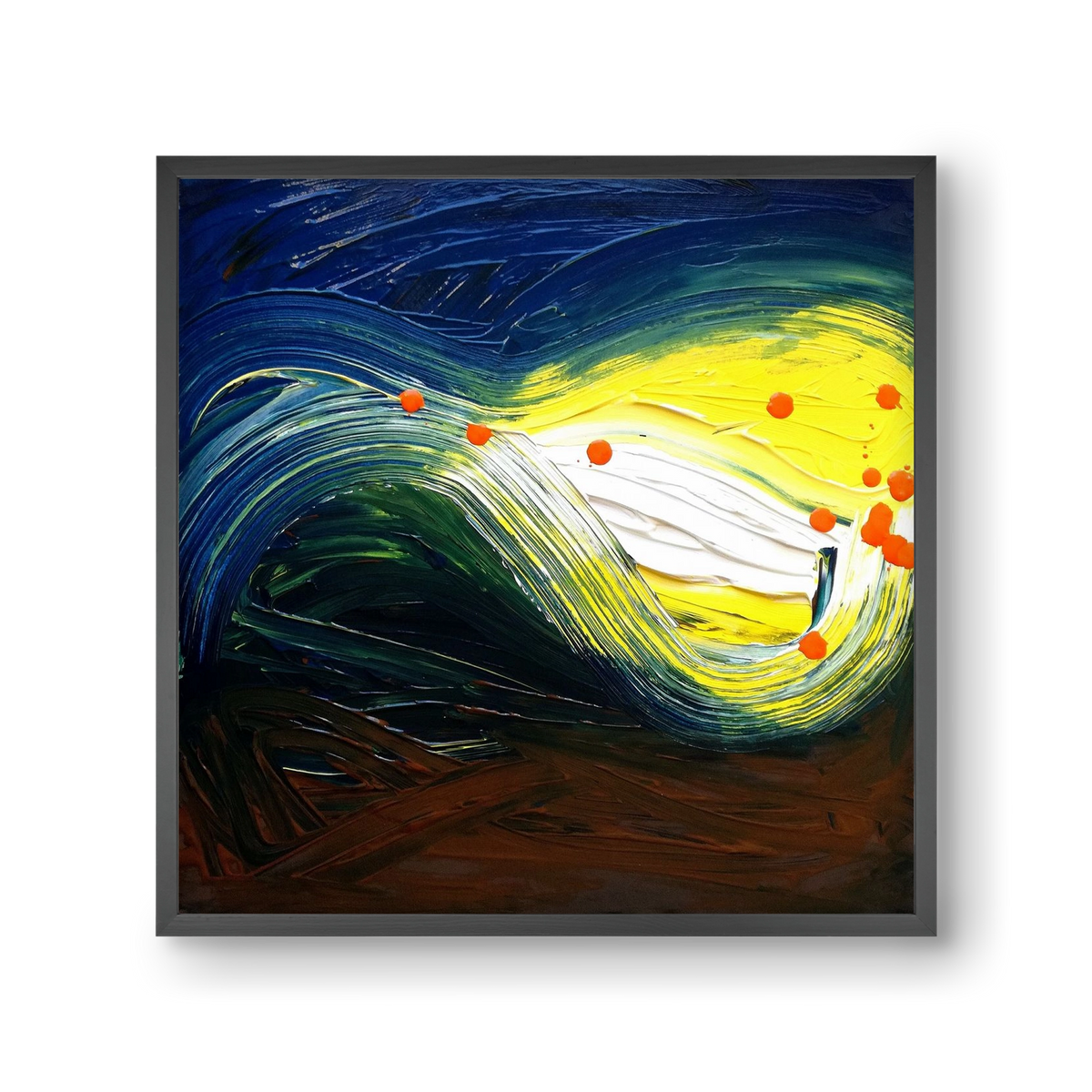 Rejtett jelentés, 30x30 cm (30x30 cm), Fekete keret