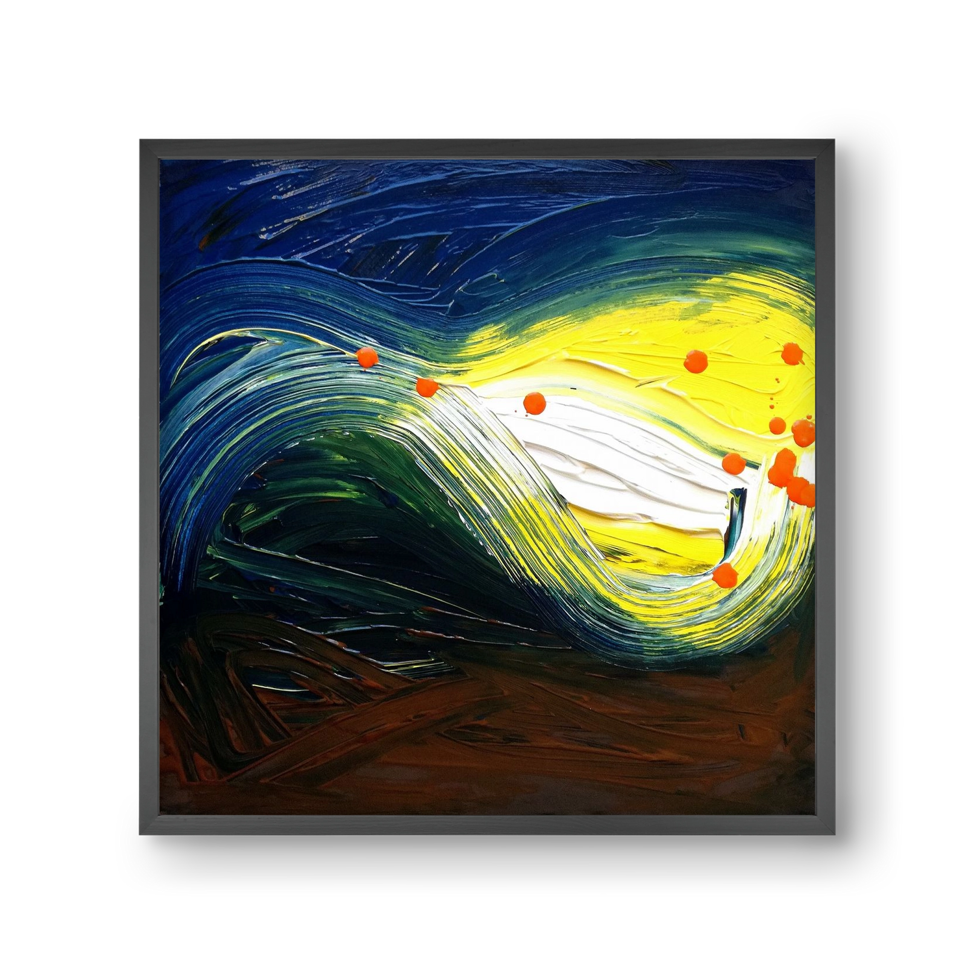 Rejtett jelentés, 30x30 cm (30x30 cm), Fekete keret