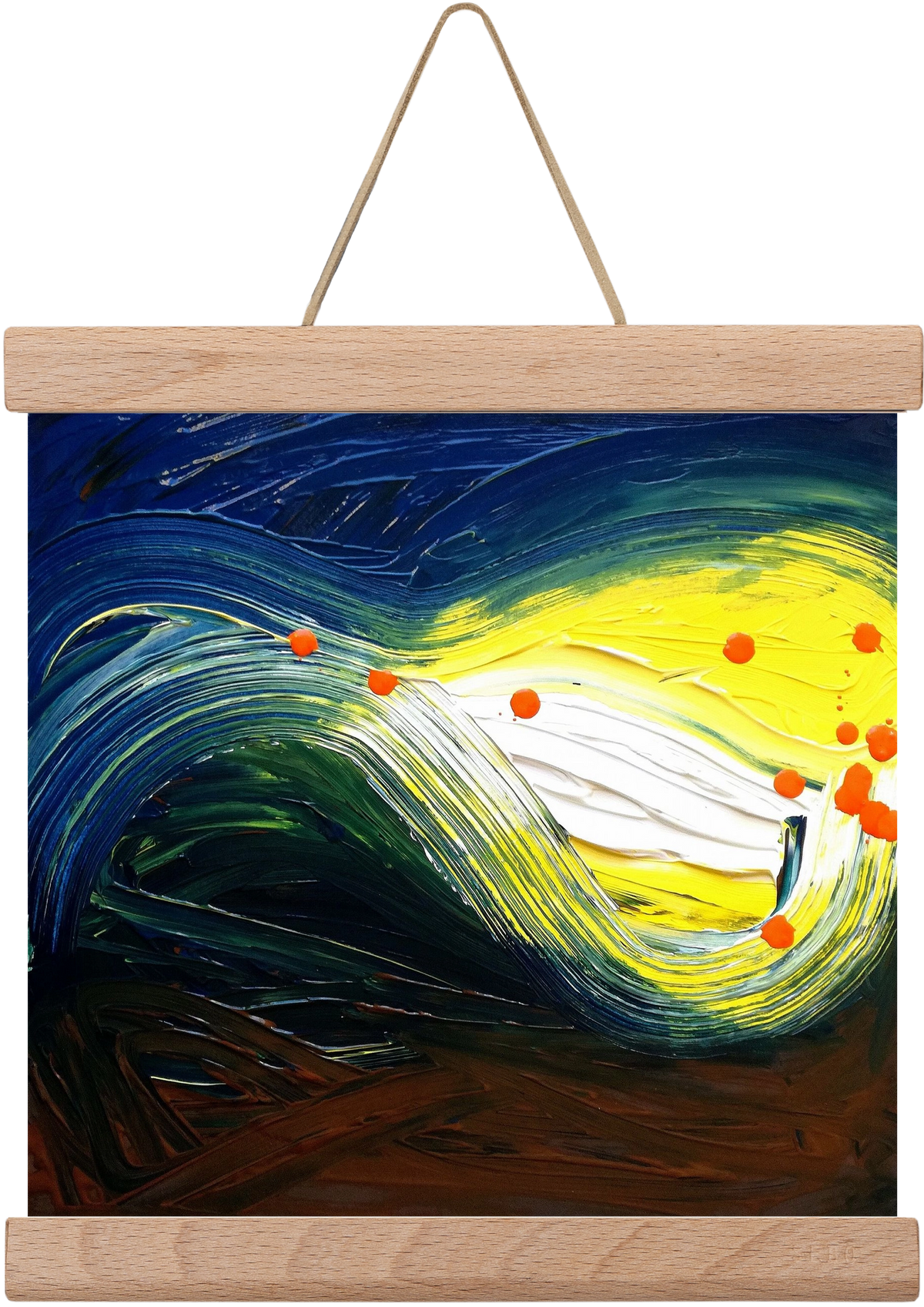 Rejtett jelentés, 20x20 cm (20x20 cm), Tölgy akasztó