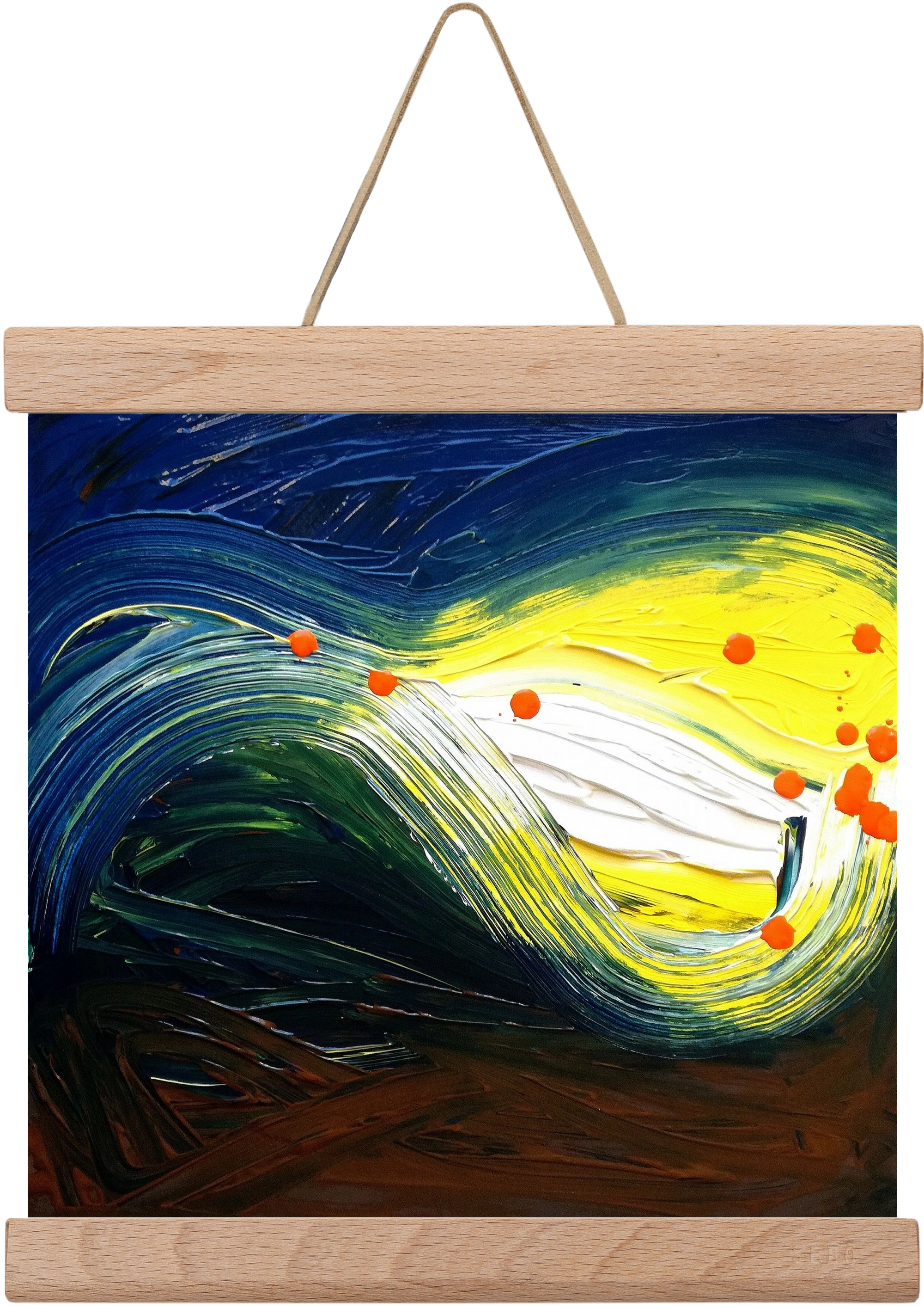 Rejtett jelentés, 20x20 cm (20x20 cm), Tölgy akasztó