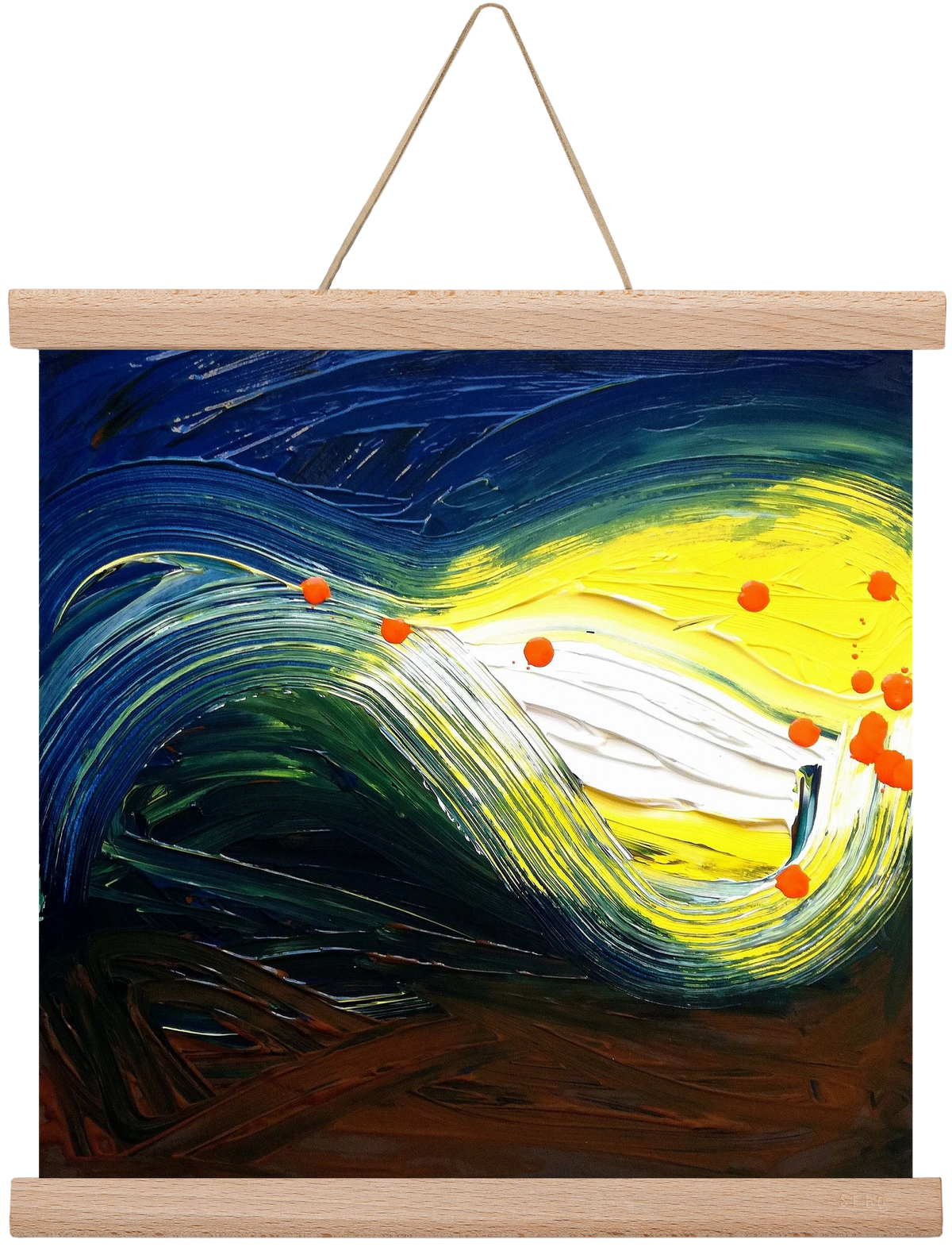 Rejtett jelentés, 30x30 cm (30x30 cm), Tölgy akasztó