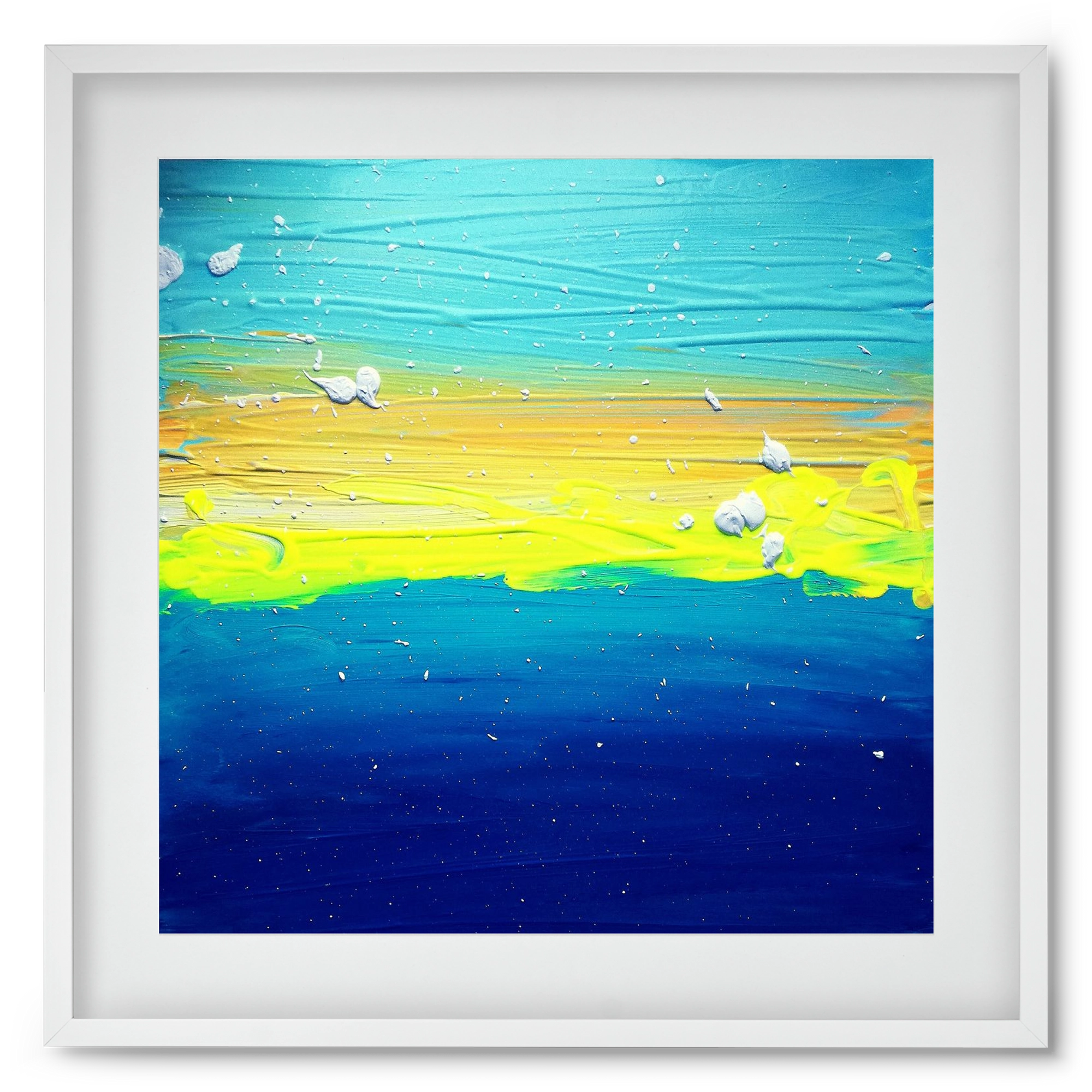 Vastness, 50x50 cm (40x40 cm), Fehér keret, paszpartuval