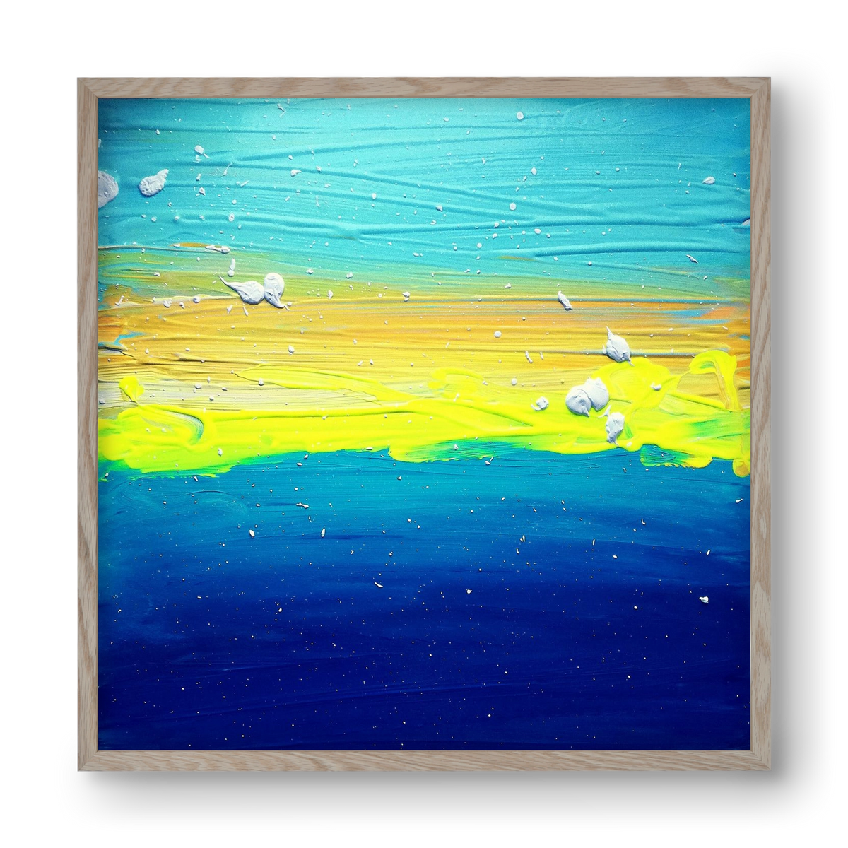 Vastness, 40x40 cm (40x40 cm), Tölgy keret