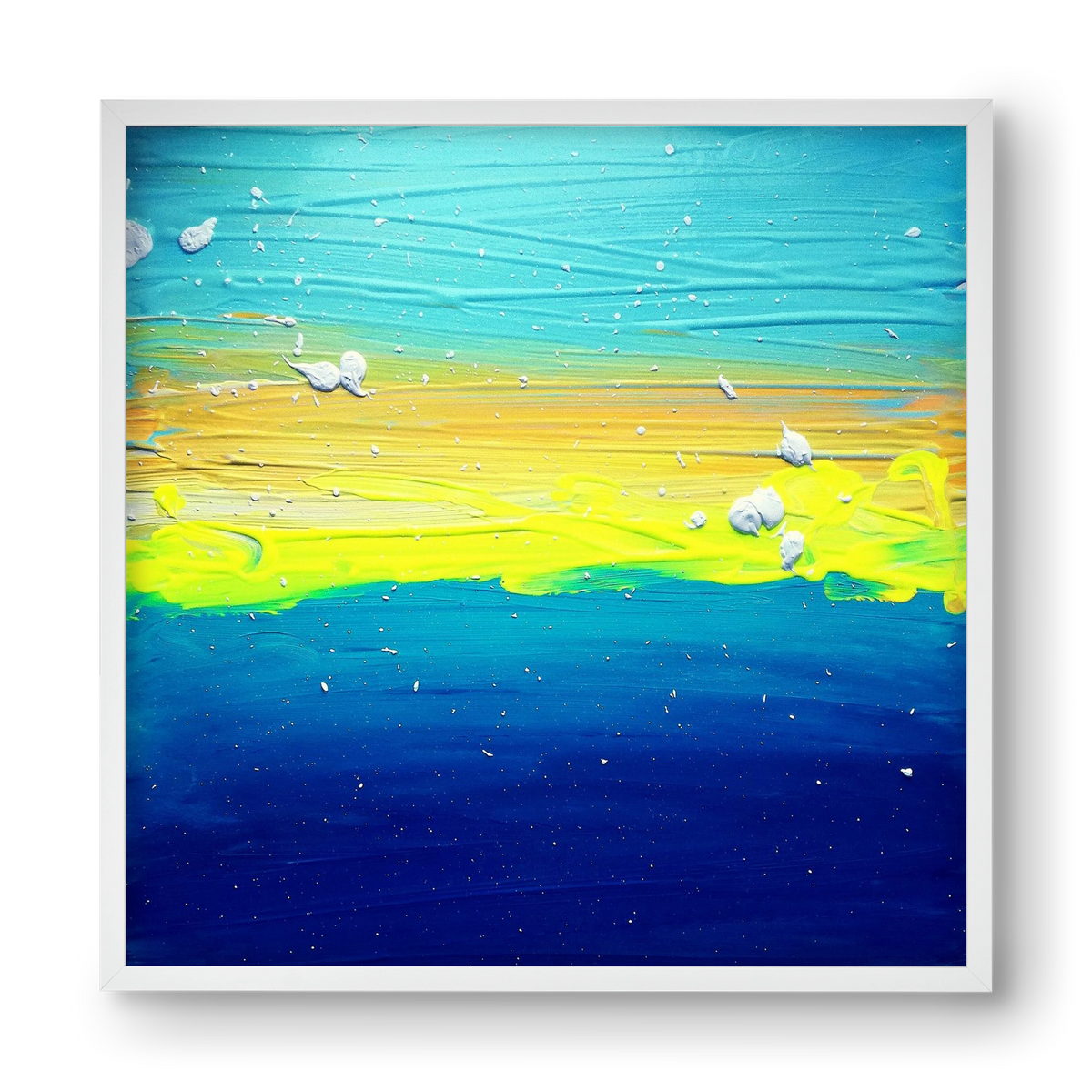 Vastness, 40x40 cm (40x40 cm), Fehér keret