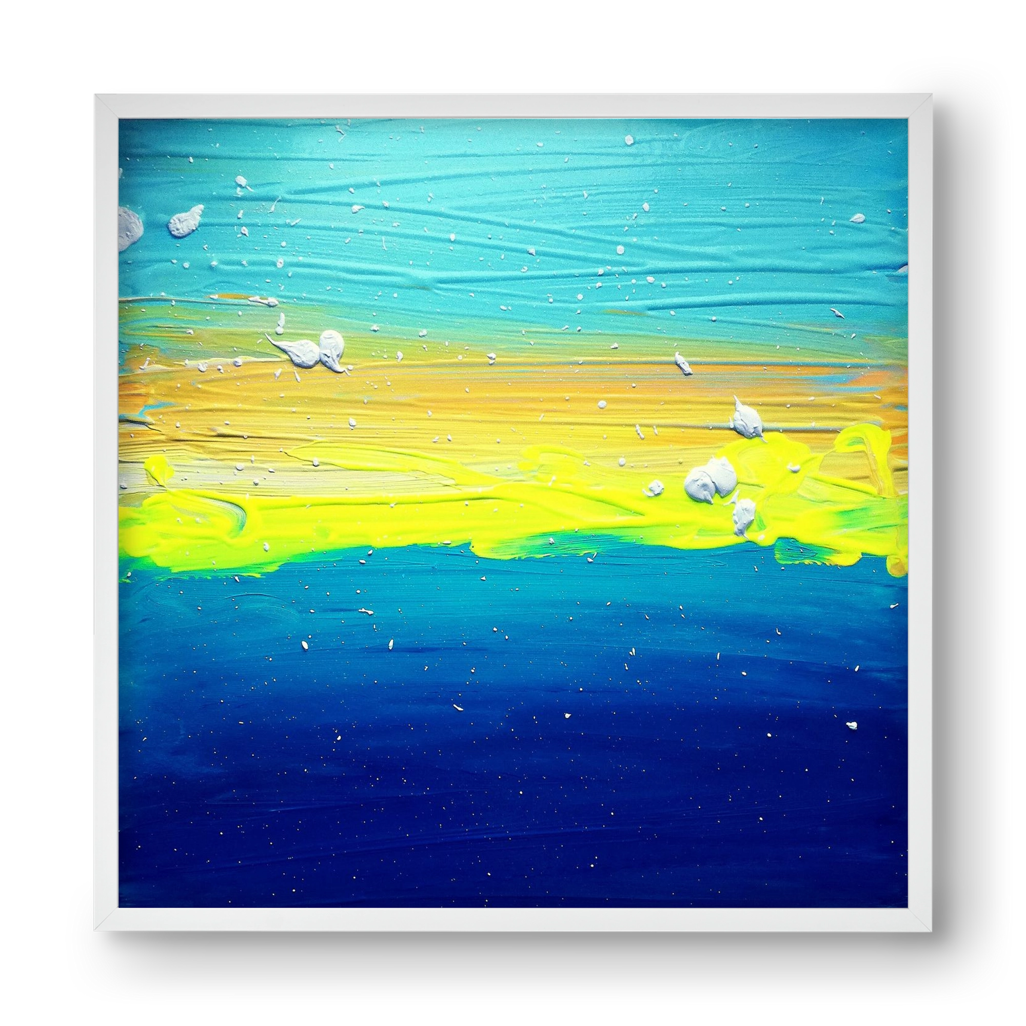 Vastness, 40x40 cm (40x40 cm), Fehér keret