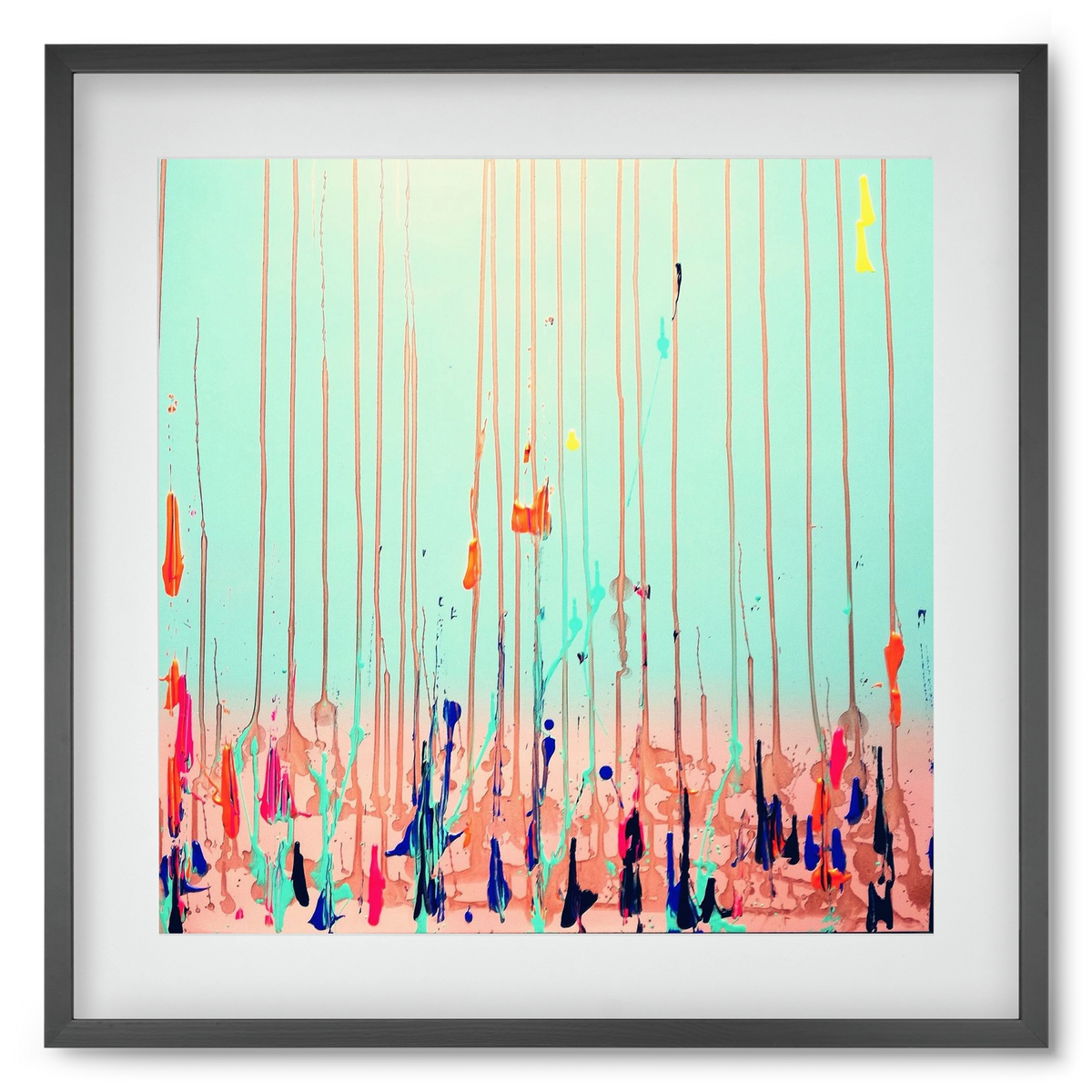 Jó reggelt!, 50x50 cm (40x40 cm), Fekete keret, paszpartuval