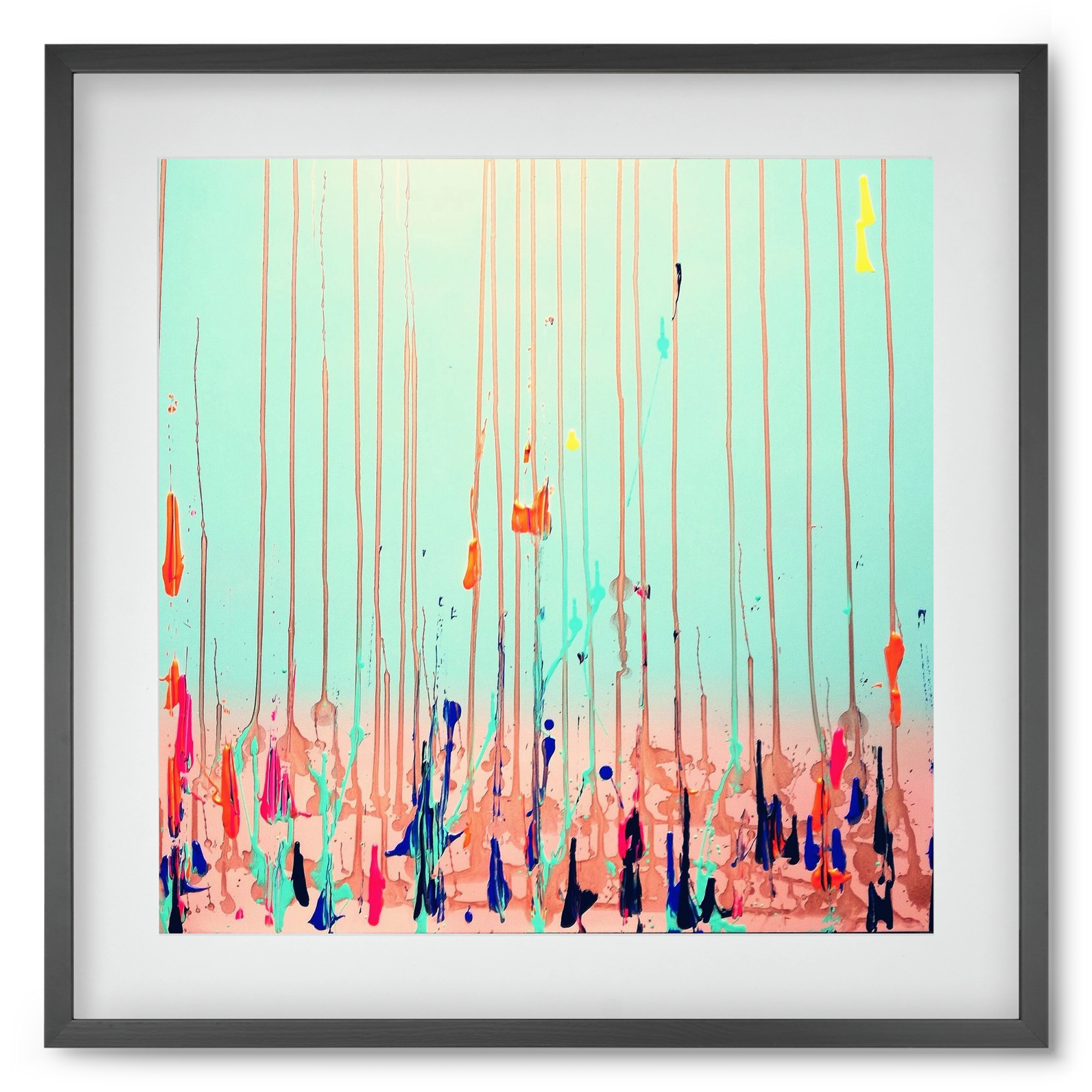 Jó reggelt!, 50x50 cm (40x40 cm), Fekete keret, paszpartuval